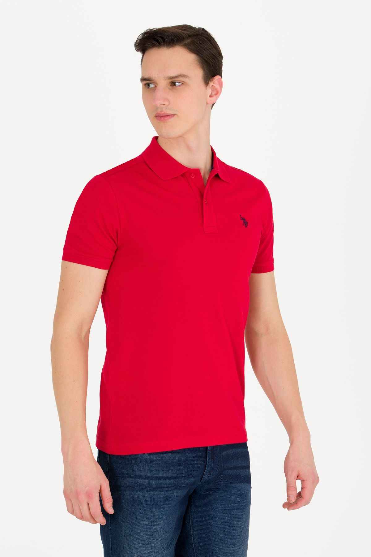 تیشرت یقه آرم Comfort Fit