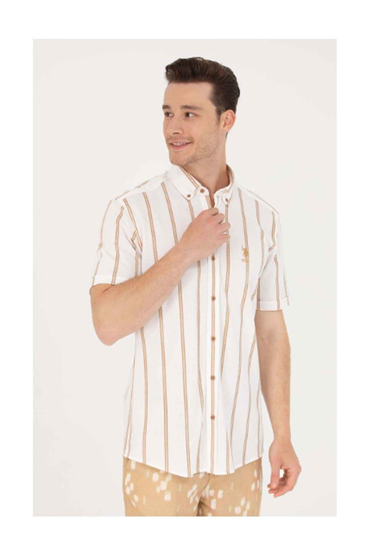 پیراهن آستین طبقه U.S.POLO REGULAR FIT 1577098 - U.S. POLO - -WHITE-XXL