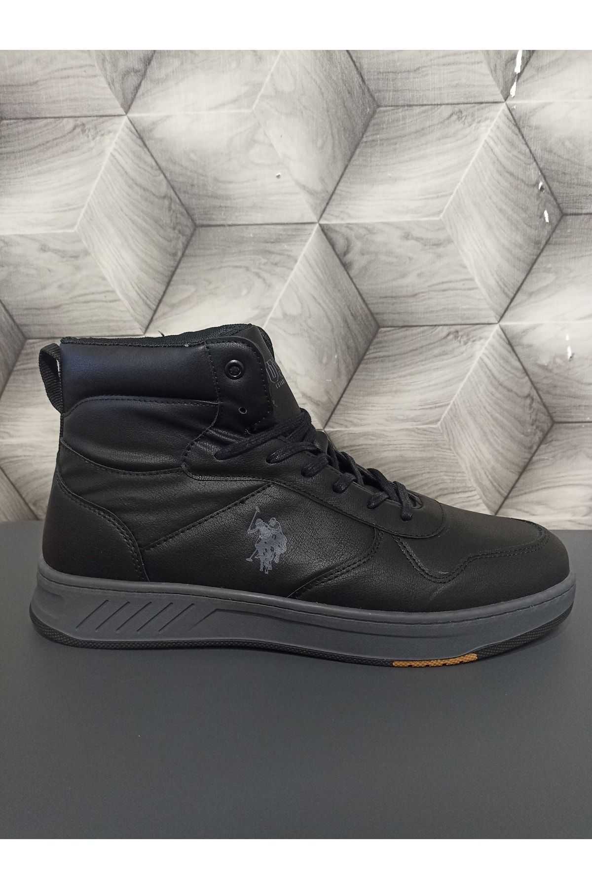 Siyah - Erkek Bilekli Sneaker