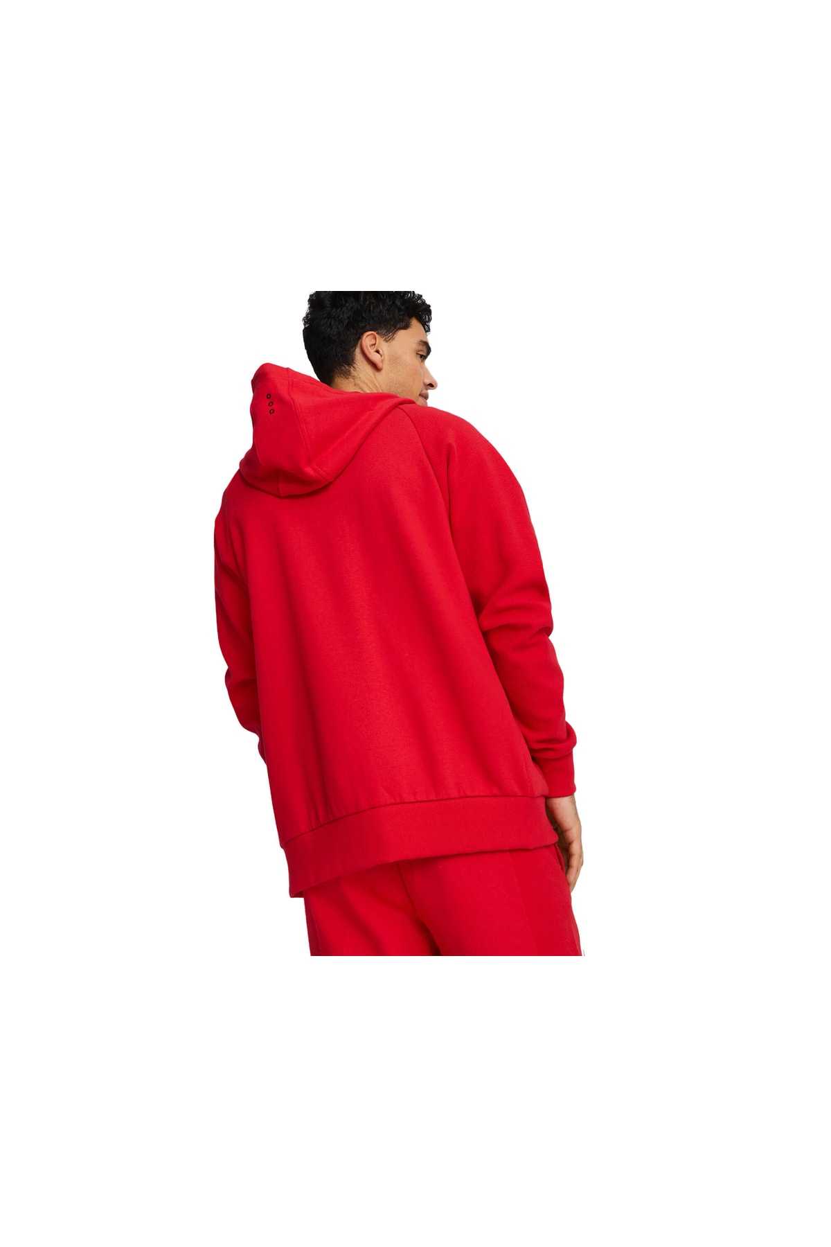 ژاکت عرق دار کلاهدار مسابقه فراری - لباس ورزشی قرمز مردانه و ژاکت ورزشی