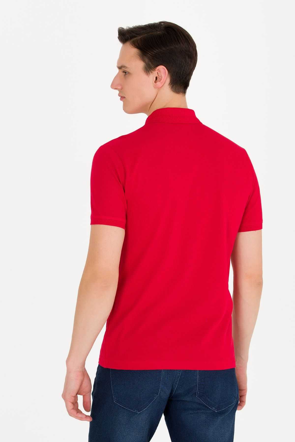تیشرت یقه آرم Comfort Fit