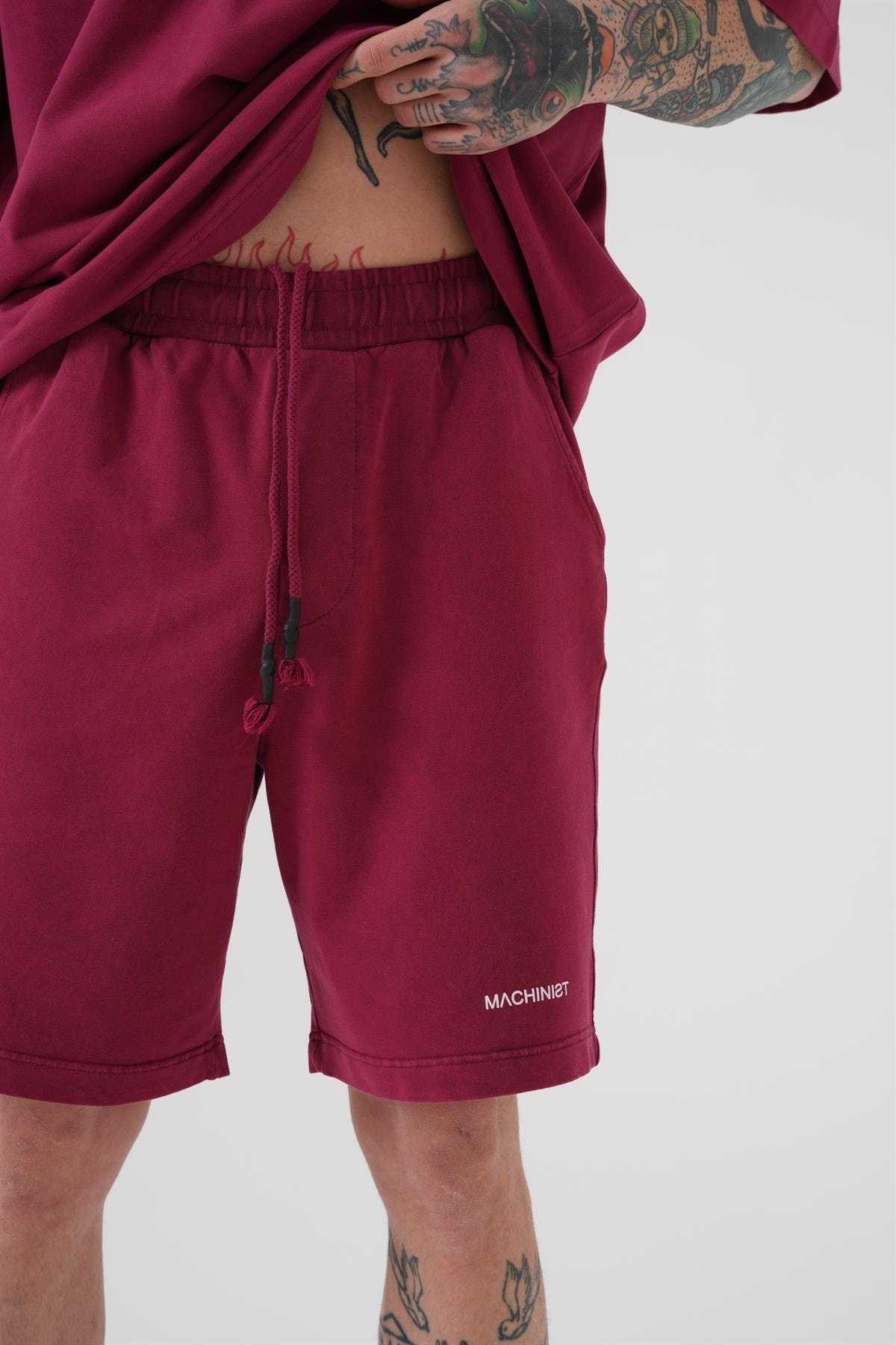 شلوارک ساده و لوکس خاکستری شسته شده