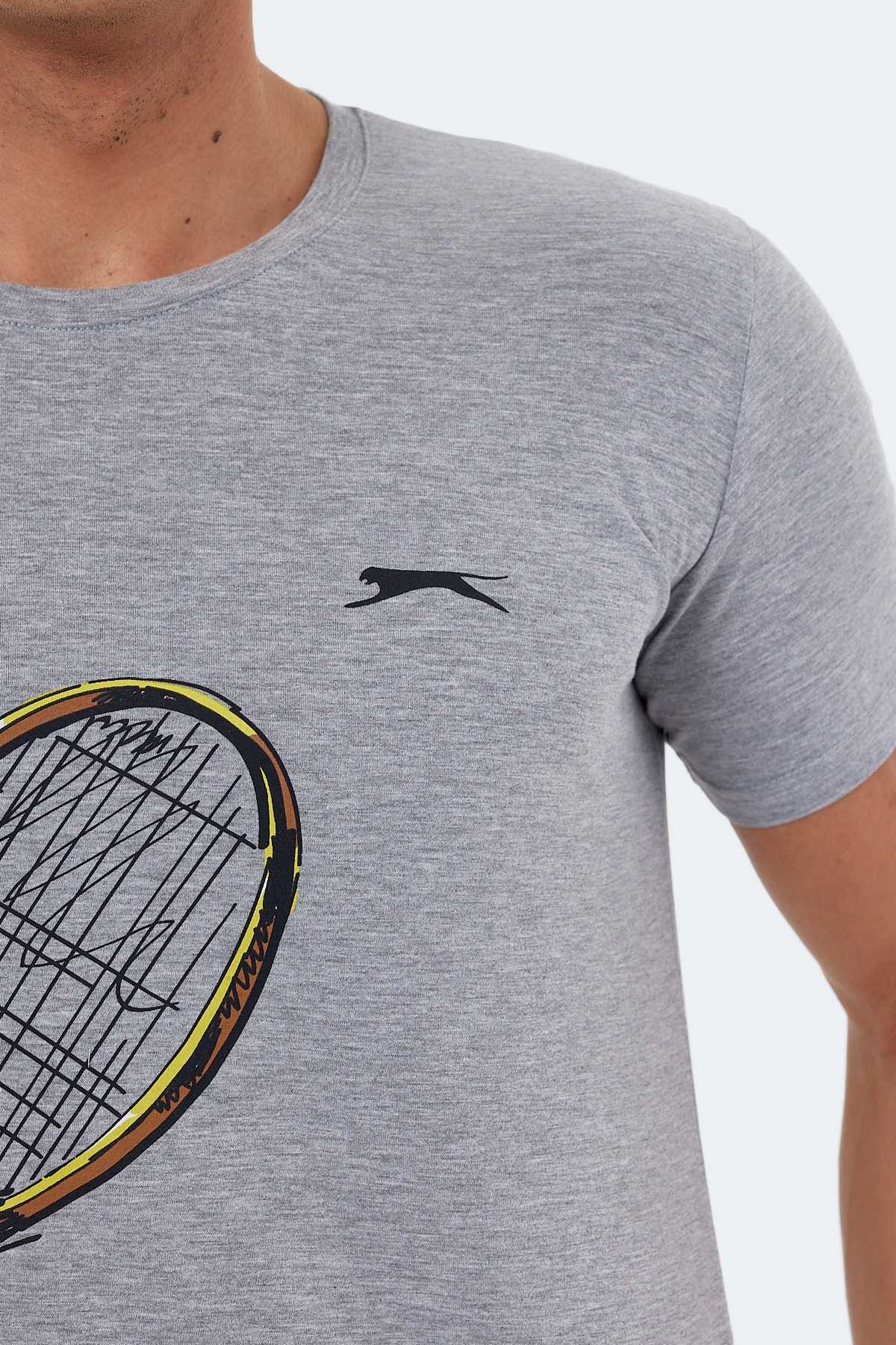 تیشرت مردانه کاتون خاکستری