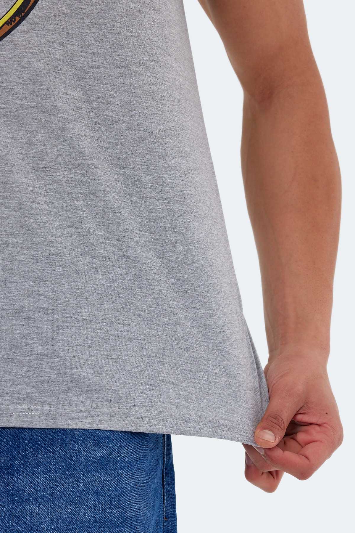 تیشرت مردانه کاتون خاکستری