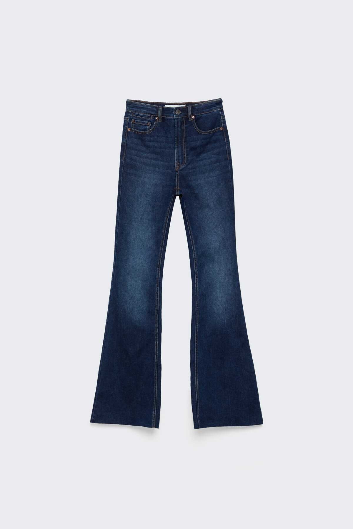 شلوار جین گشاد چاکدار