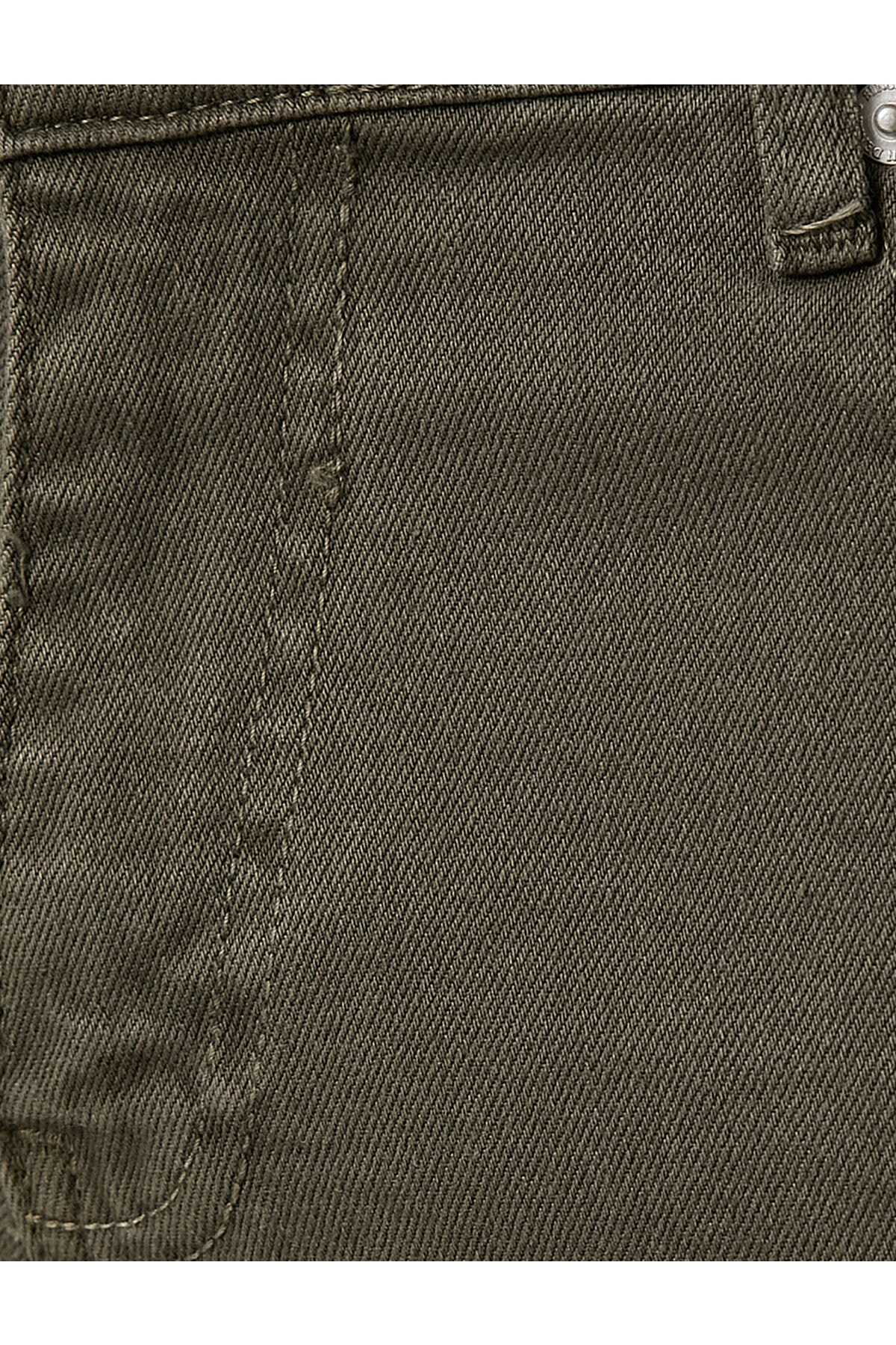 شلوار بافت پایه با جزئیات دکمه، 5 جیب