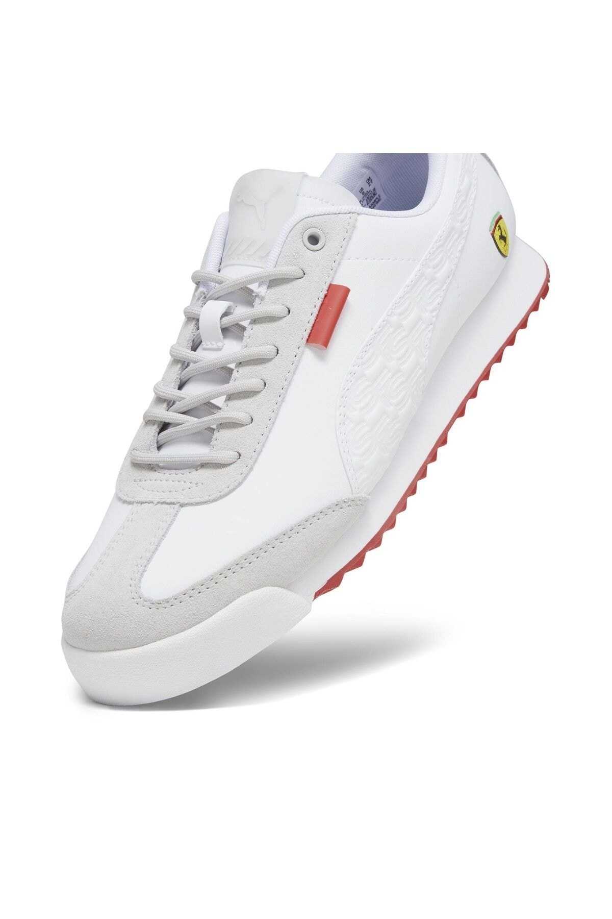 Ferrari Roma Via کفش اسپرت مردانه خاکستری-مشکی