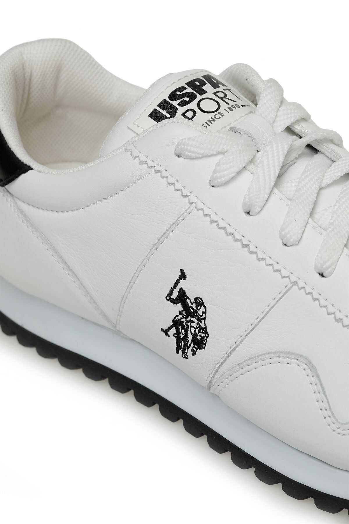 پایه. کفش کتانی چرم اصل Polo Assn کفش مردانه