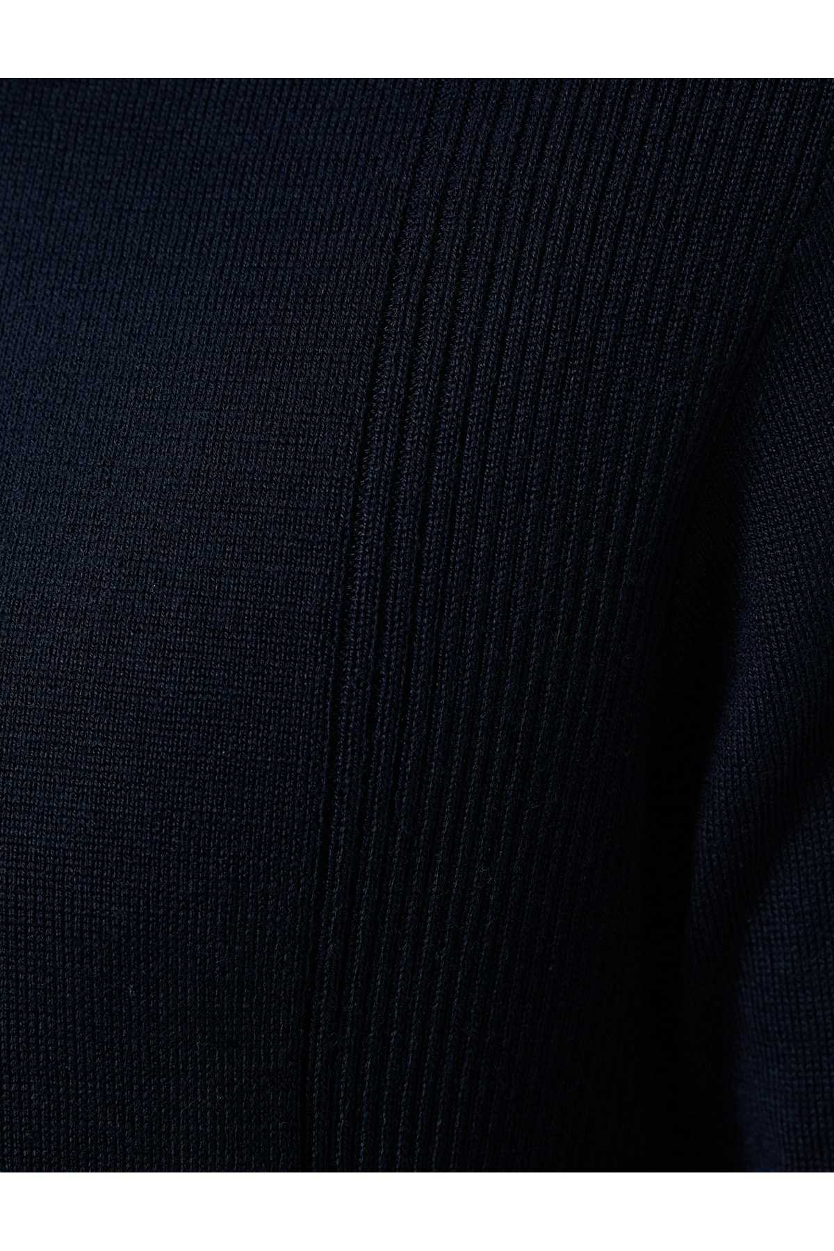 پلیور نیم یقه یقه آستین بلند بافت