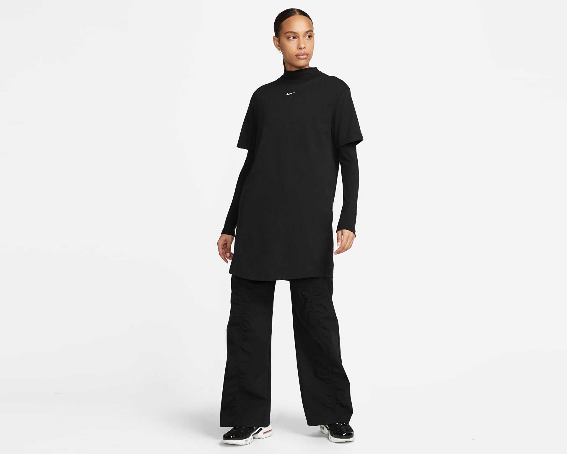 لباس تیشرت روزانه W Nsw Essntl Ss Dress Tshrt