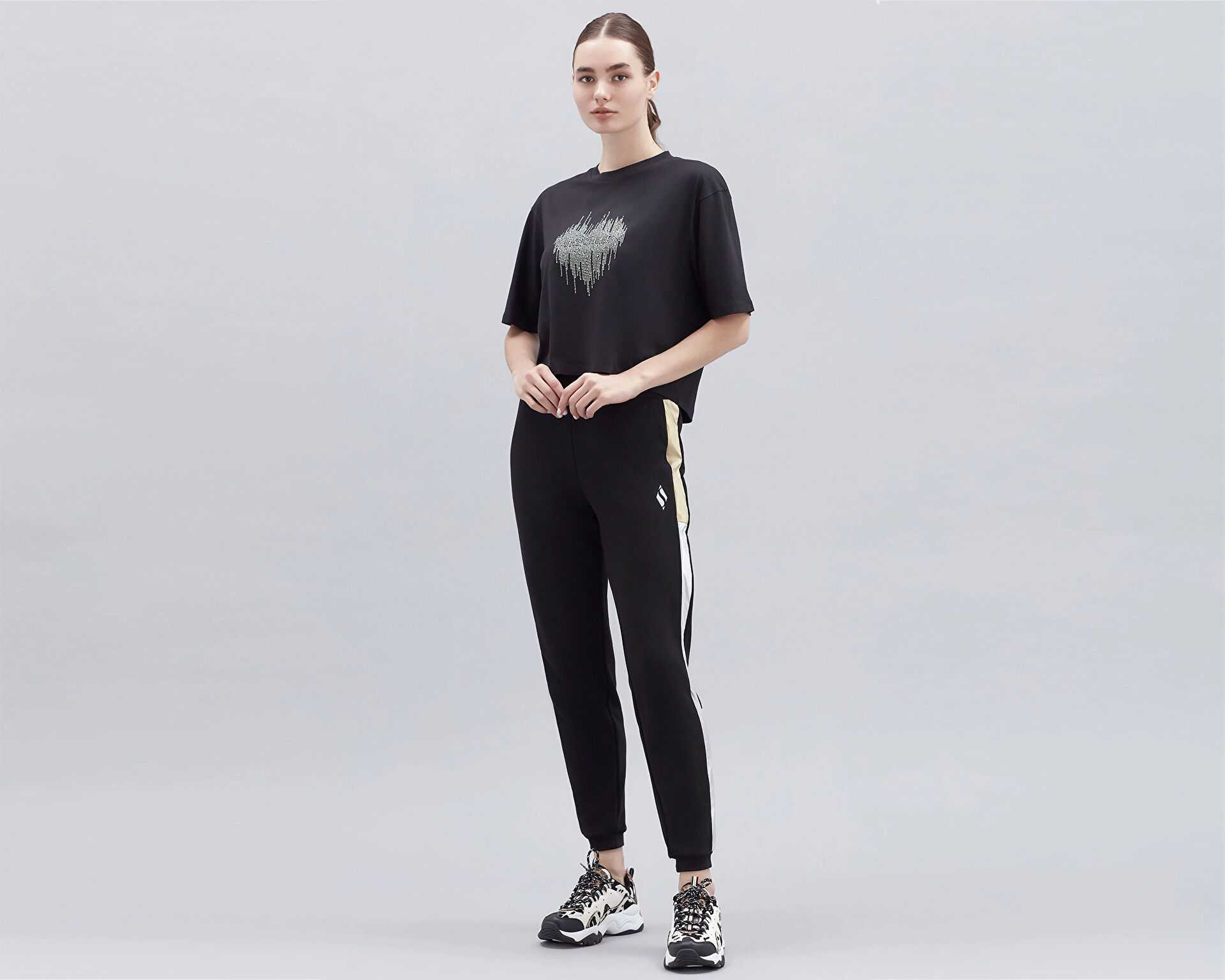 تیشرت روزانه W Graphic Tee Shiny Logo T-Shirt