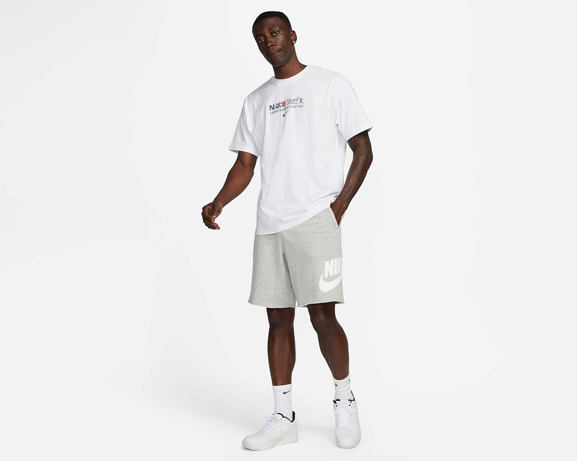 شورت روزانه Nike M Nk Club Alumni Hbr Ft Short