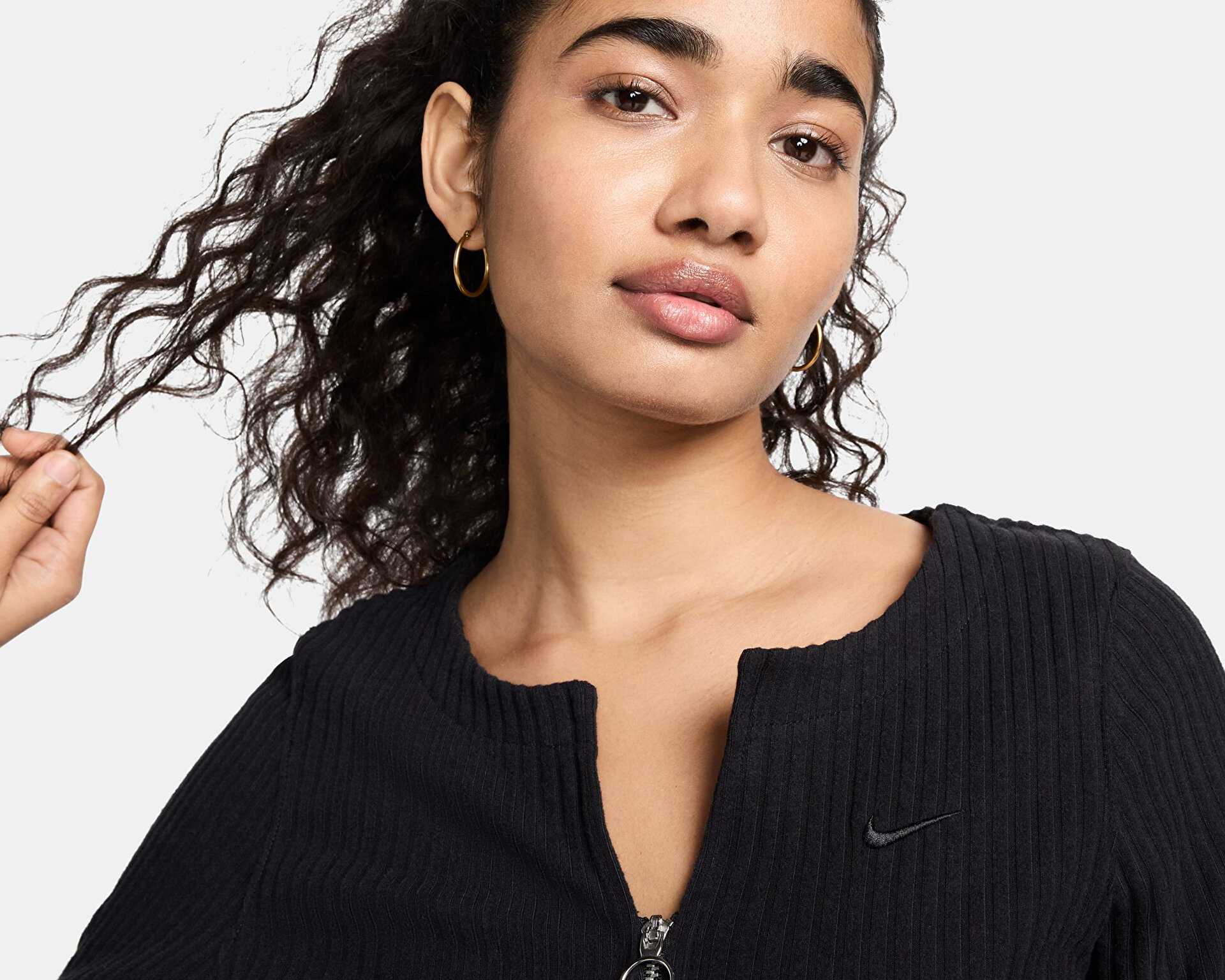 کت غیر رسمی W Nsw Nk Chll Knt Rib Fz Crdgn