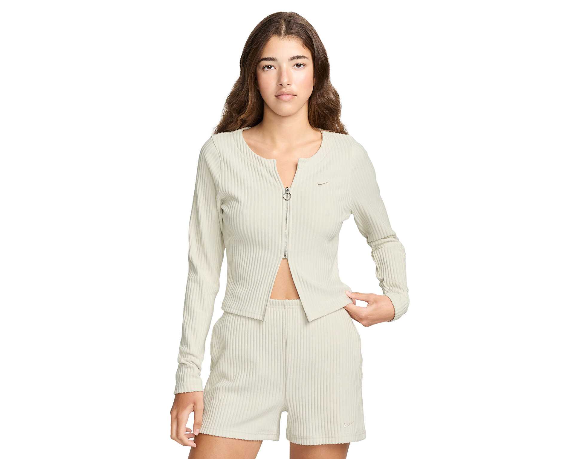 کت غیر رسمی W Nsw Nk Chll Knt Rib Fz Crdgn