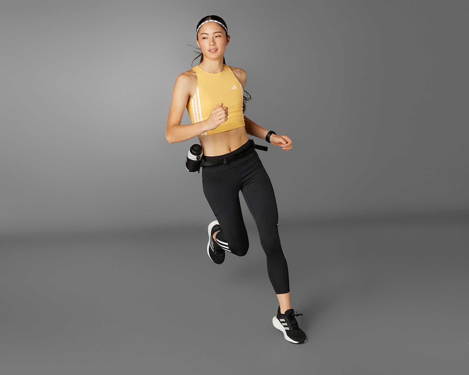 جوراب شلواری دویدن Dailyrun 3S 7/8