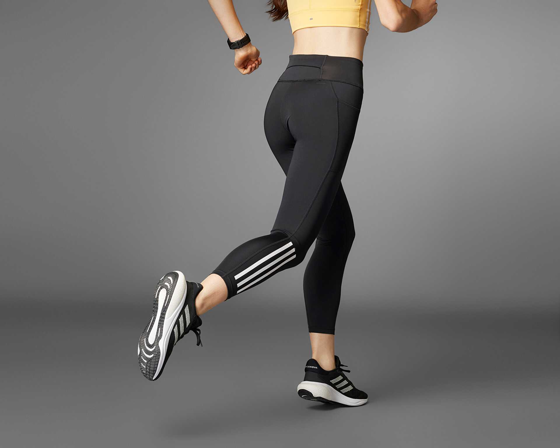 جوراب شلواری دویدن Dailyrun 3S 7/8