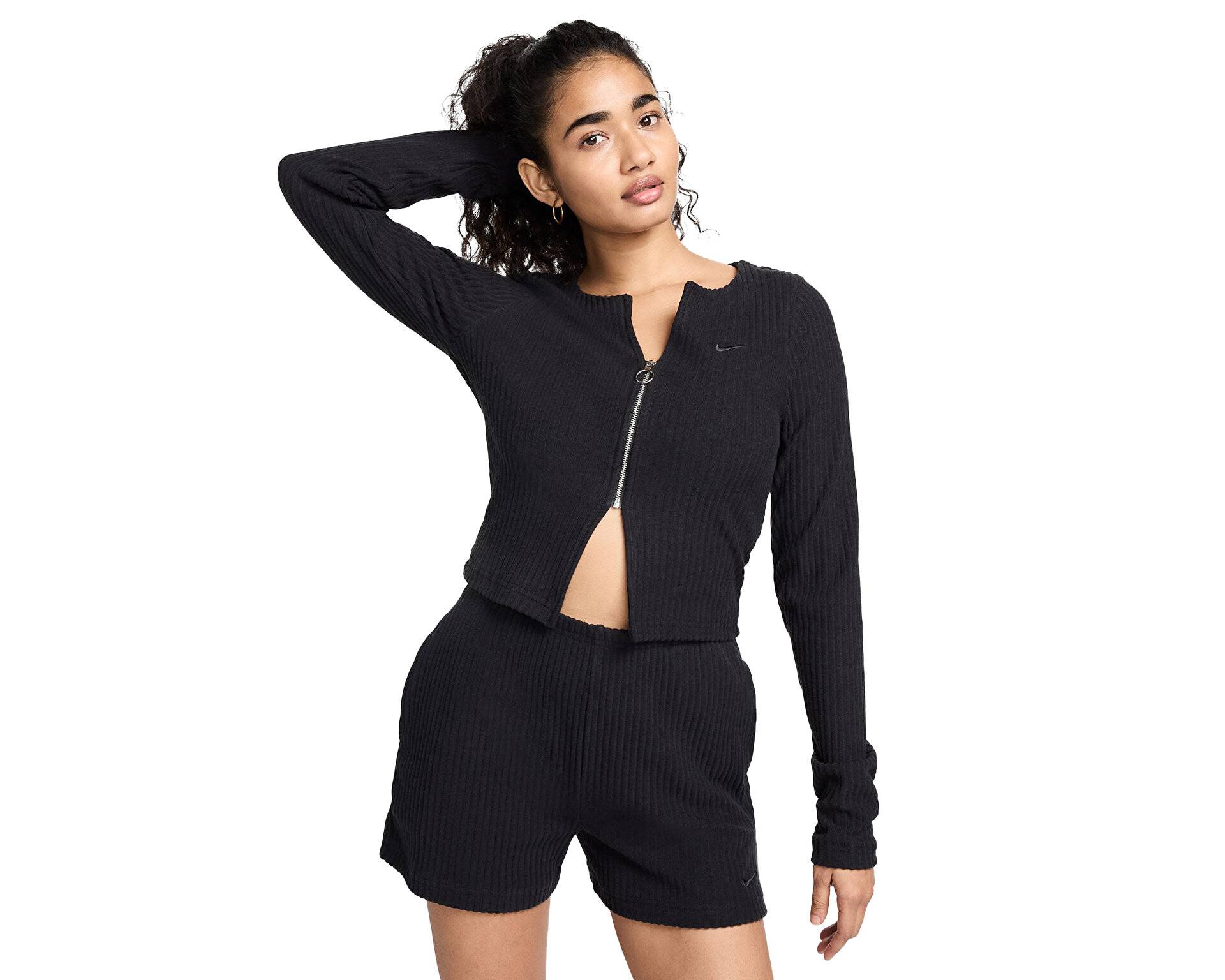 کت غیر رسمی W Nsw Nk Chll Knt Rib Fz Crdgn