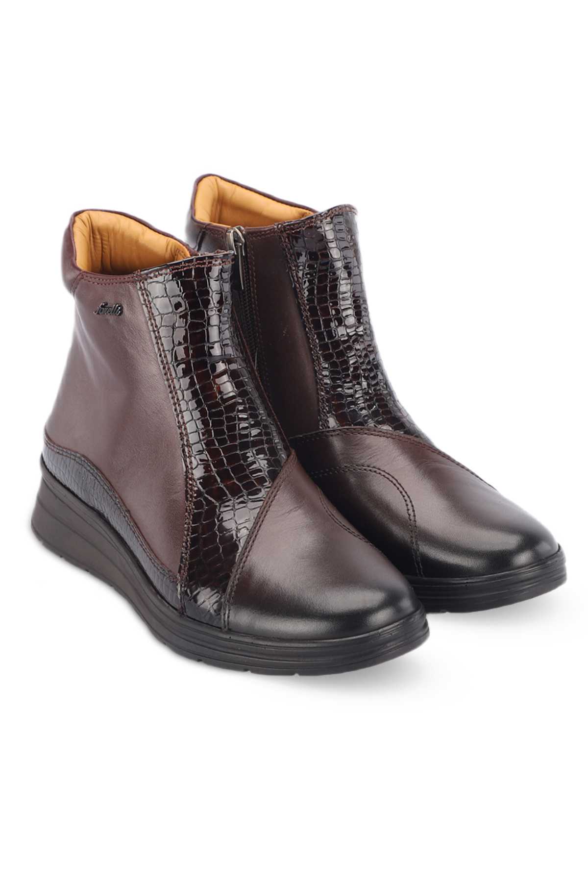 بوت زنانه Pınnos-h قهوه ای