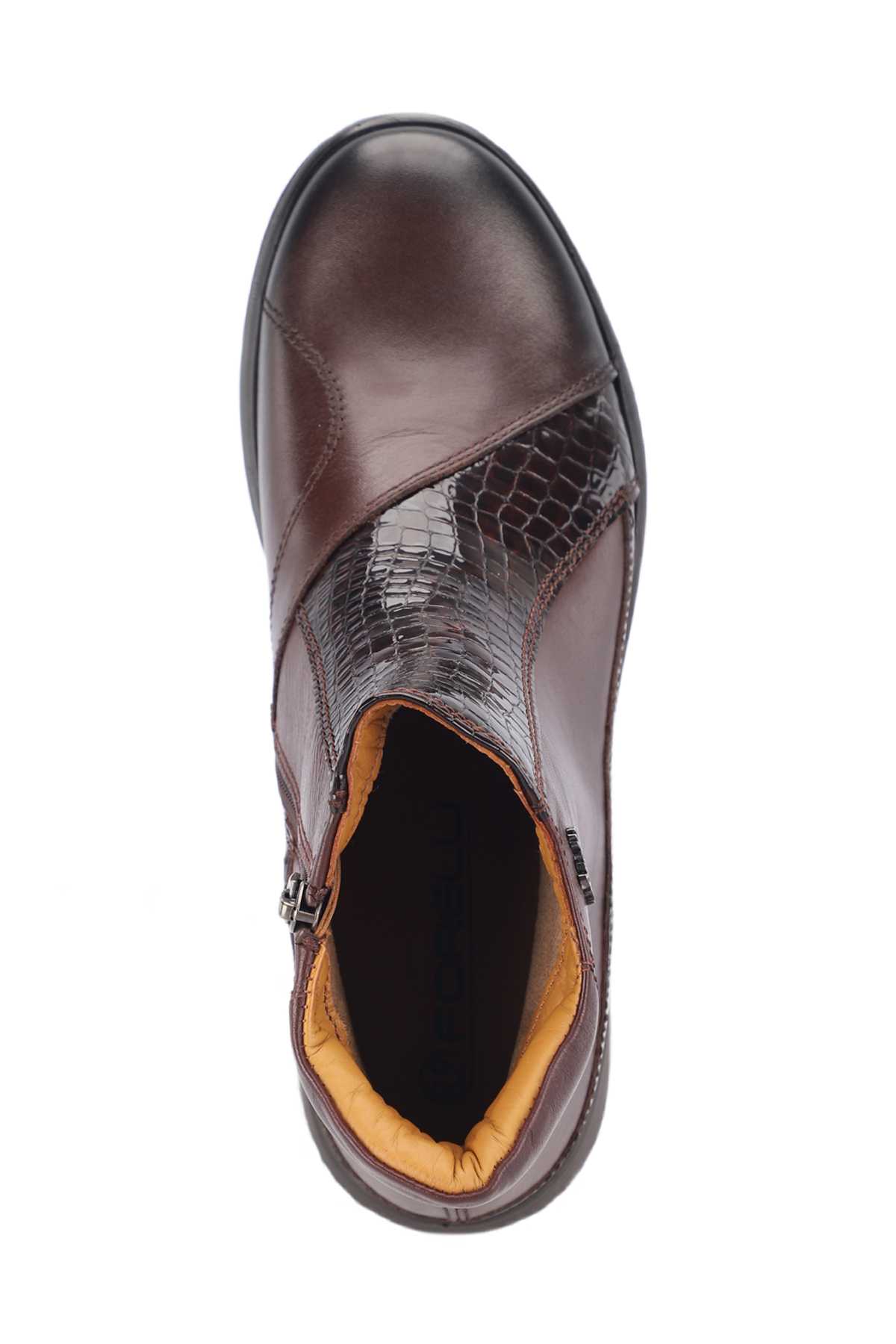 بوت زنانه Pınnos-h قهوه ای