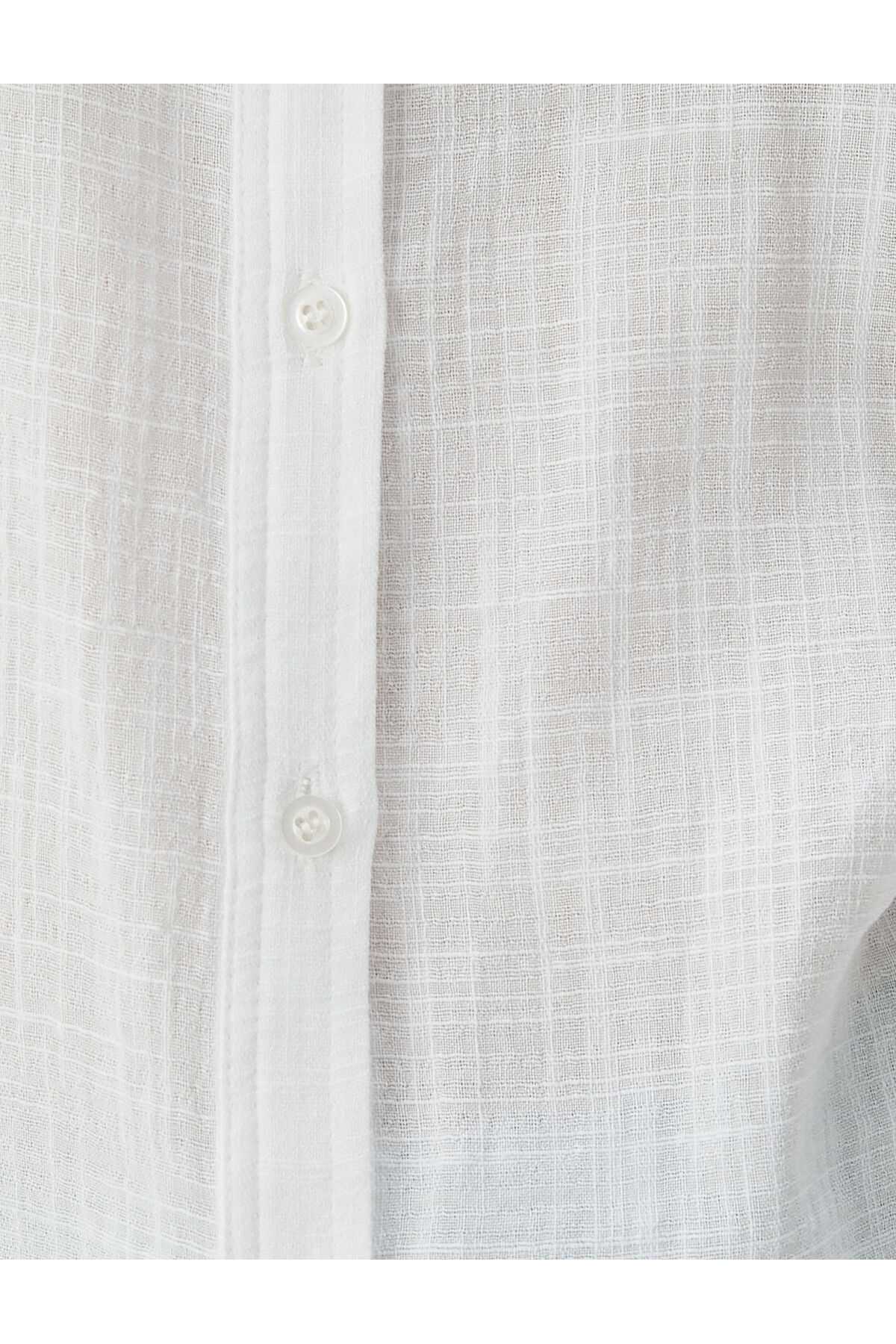 پیراهن آستین کوتاه دکمه دار پایه معمولی