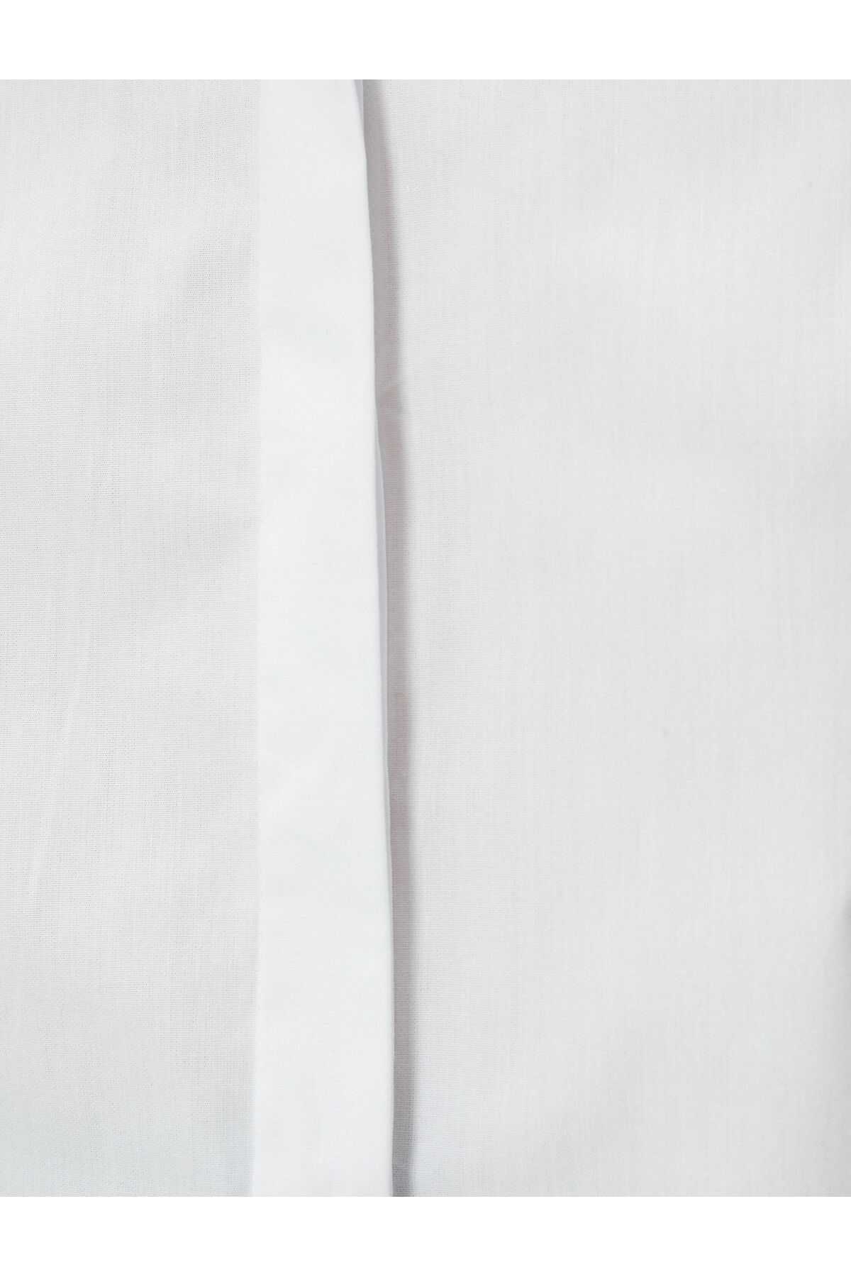 پیراهن کوتاه آستین بلند یقه نخی