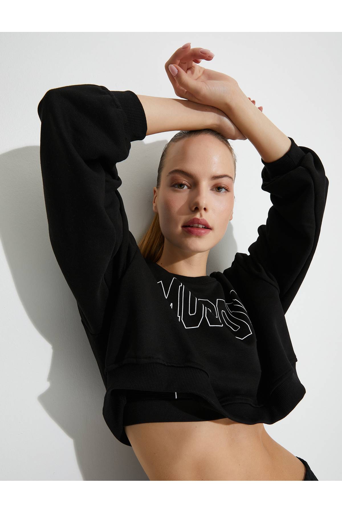 Crop Sport Sweat Printed Relax Fit