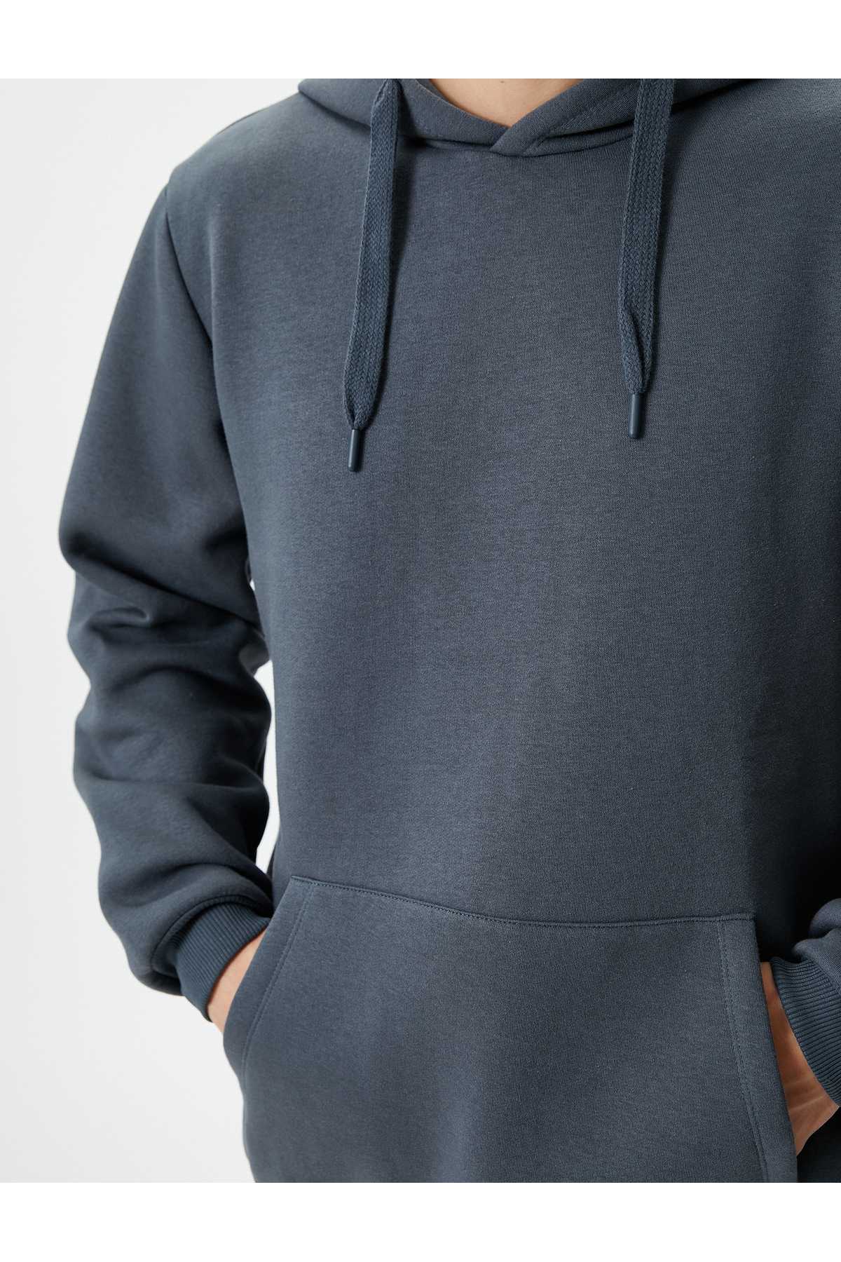 سویشرت کلاهدار جیبی کانگورو آستین بلند