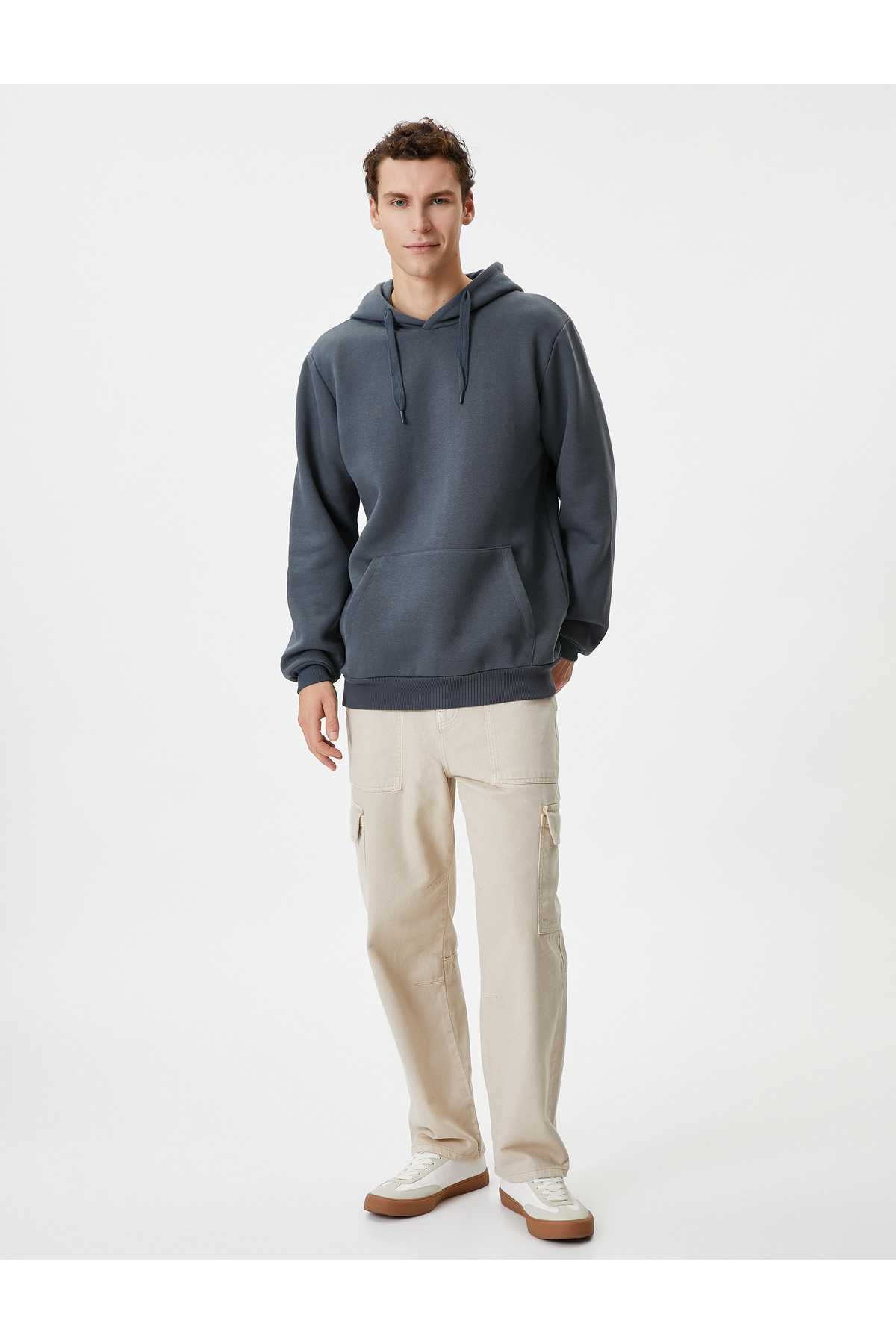 سویشرت کلاهدار جیبی کانگورو آستین بلند