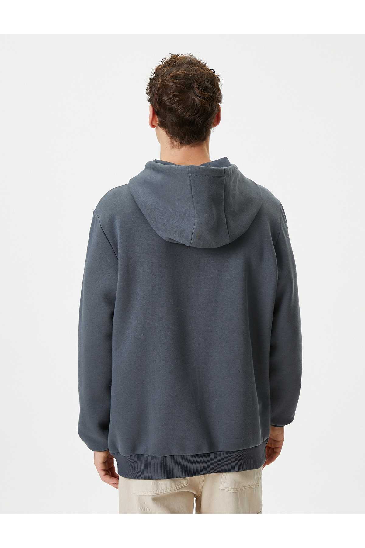 سویشرت کلاهدار جیبی کانگورو آستین بلند