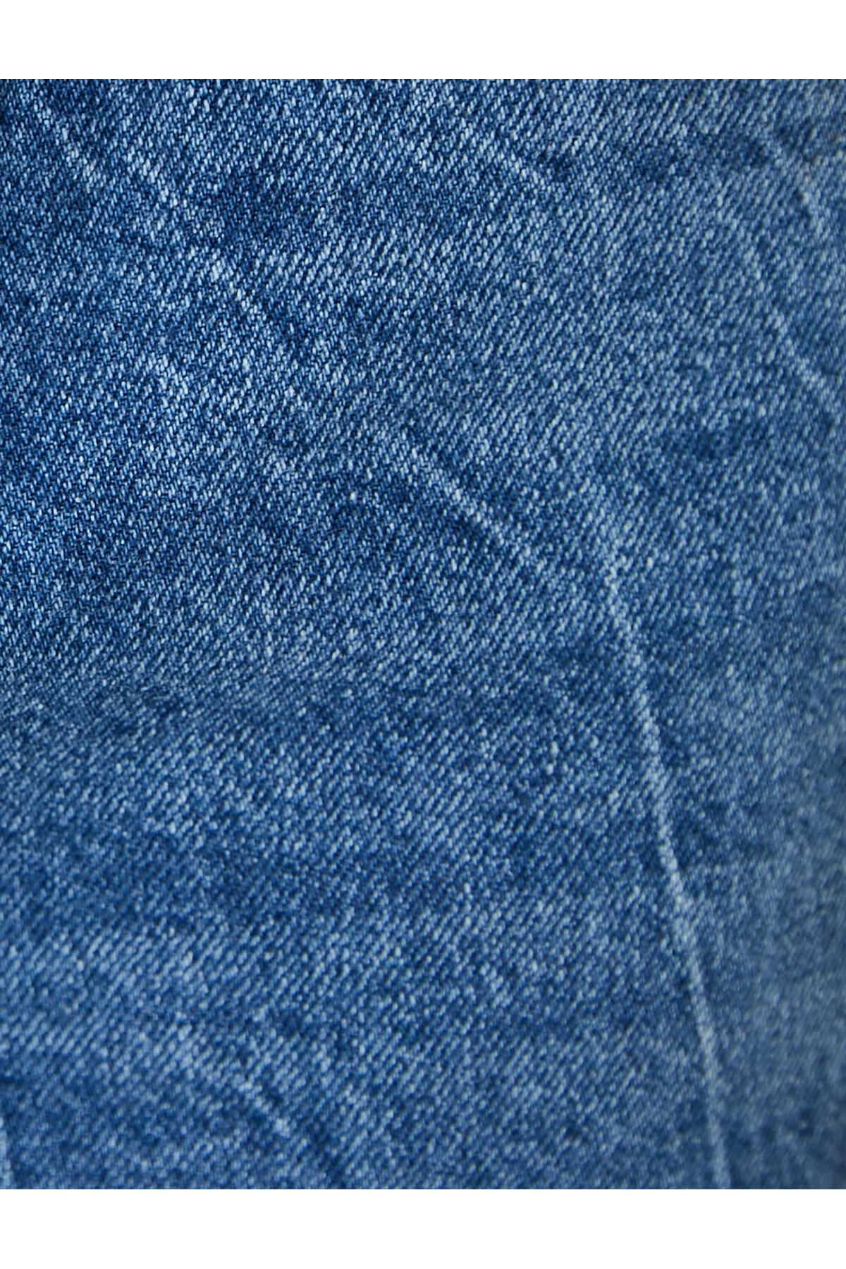 شلوار جین کمر بلند پاره راست - جین حوا