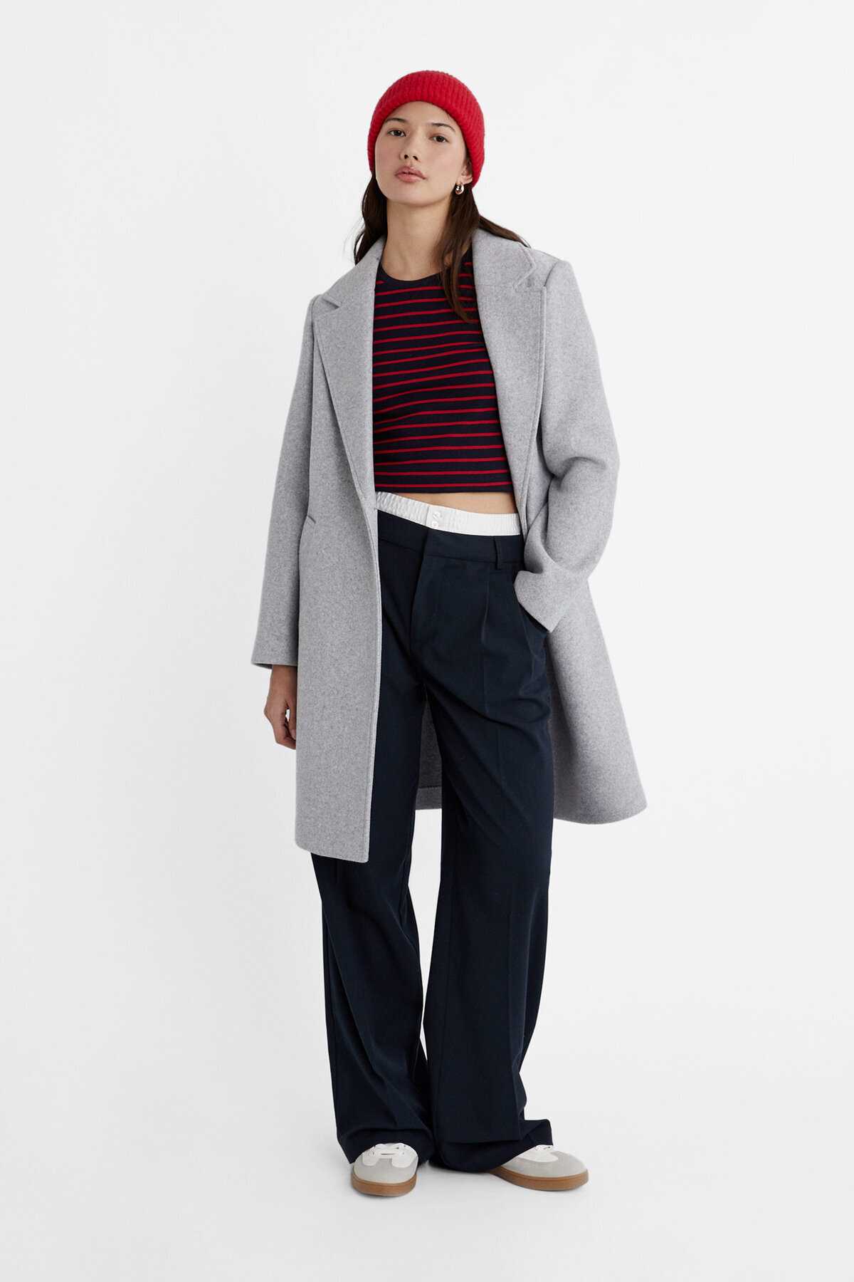 کت تک دکمه بافت نرم