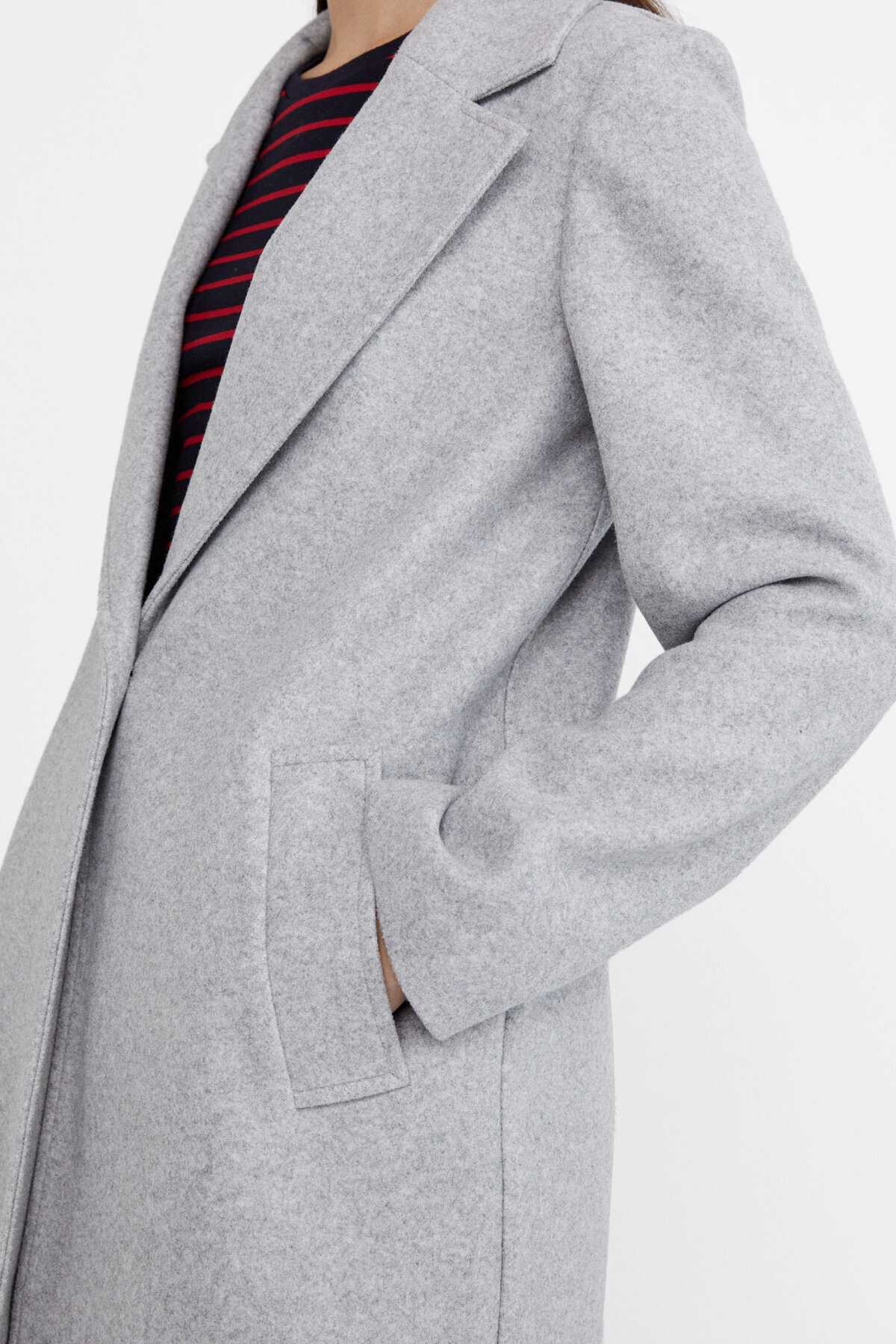 کت تک دکمه بافت نرم