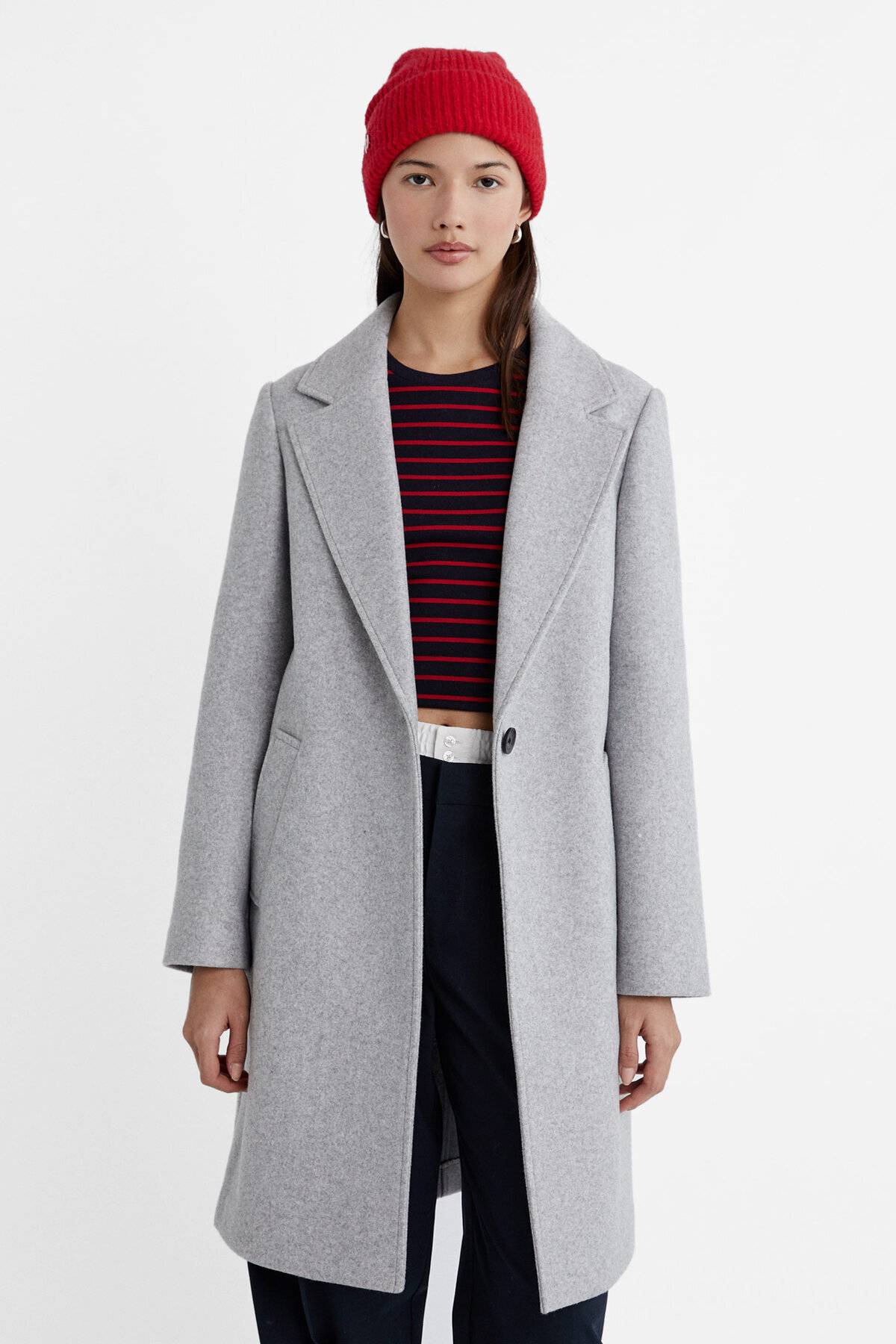 کت تک دکمه بافت نرم