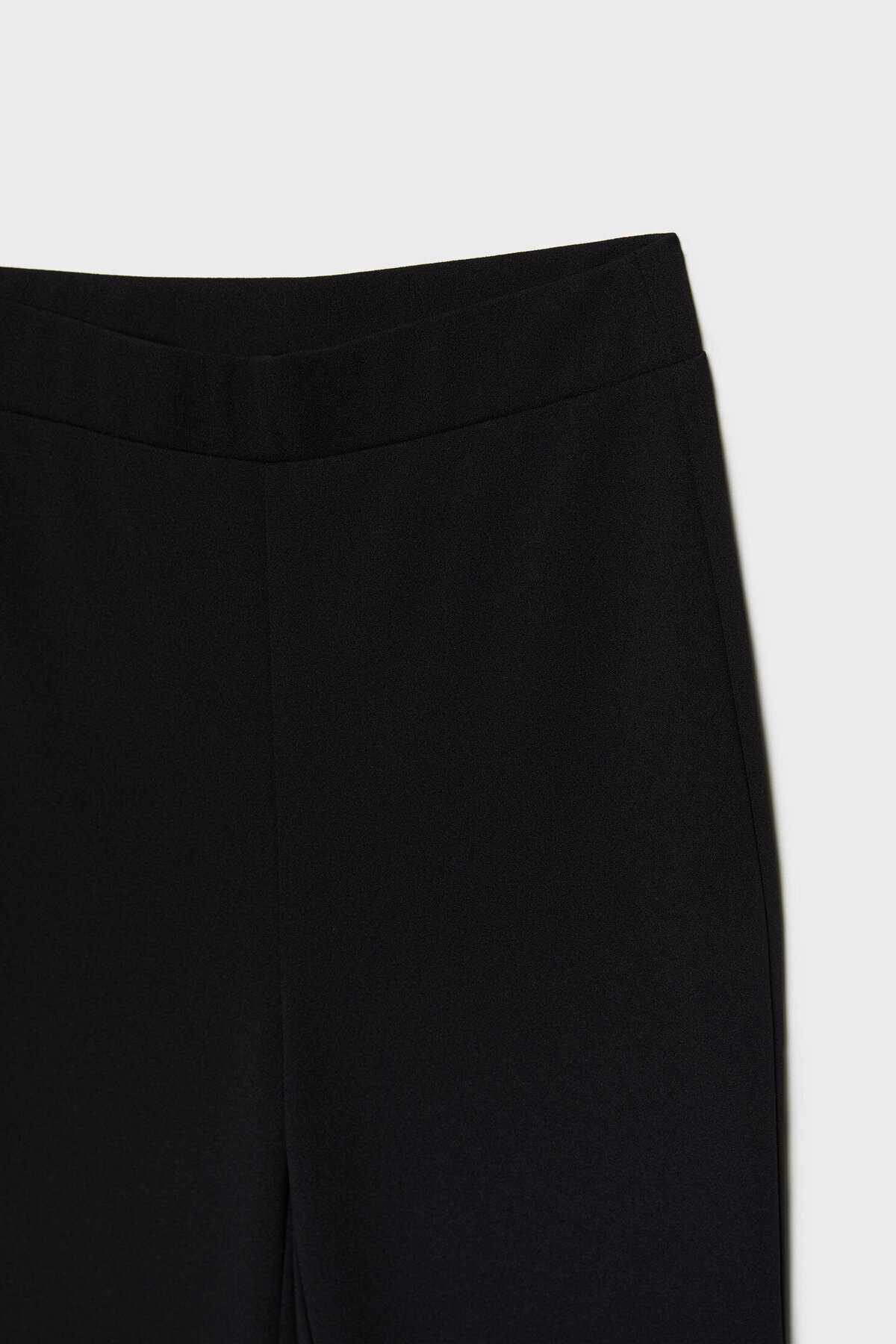 شلوار ساق بافتنی ساده