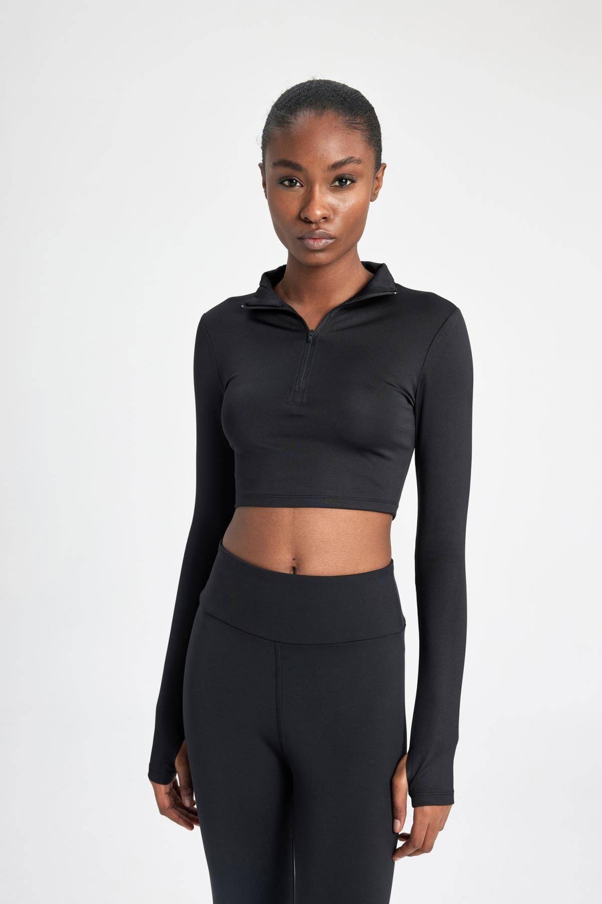 تیشرت آستین بلند DeFactoFit Slim Fit