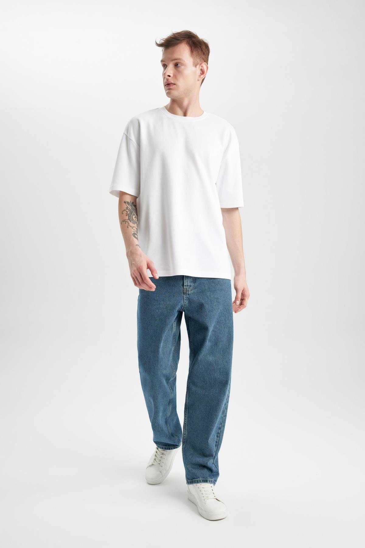 تیشرت یقه ای با سایز بزرگ Fit Crew