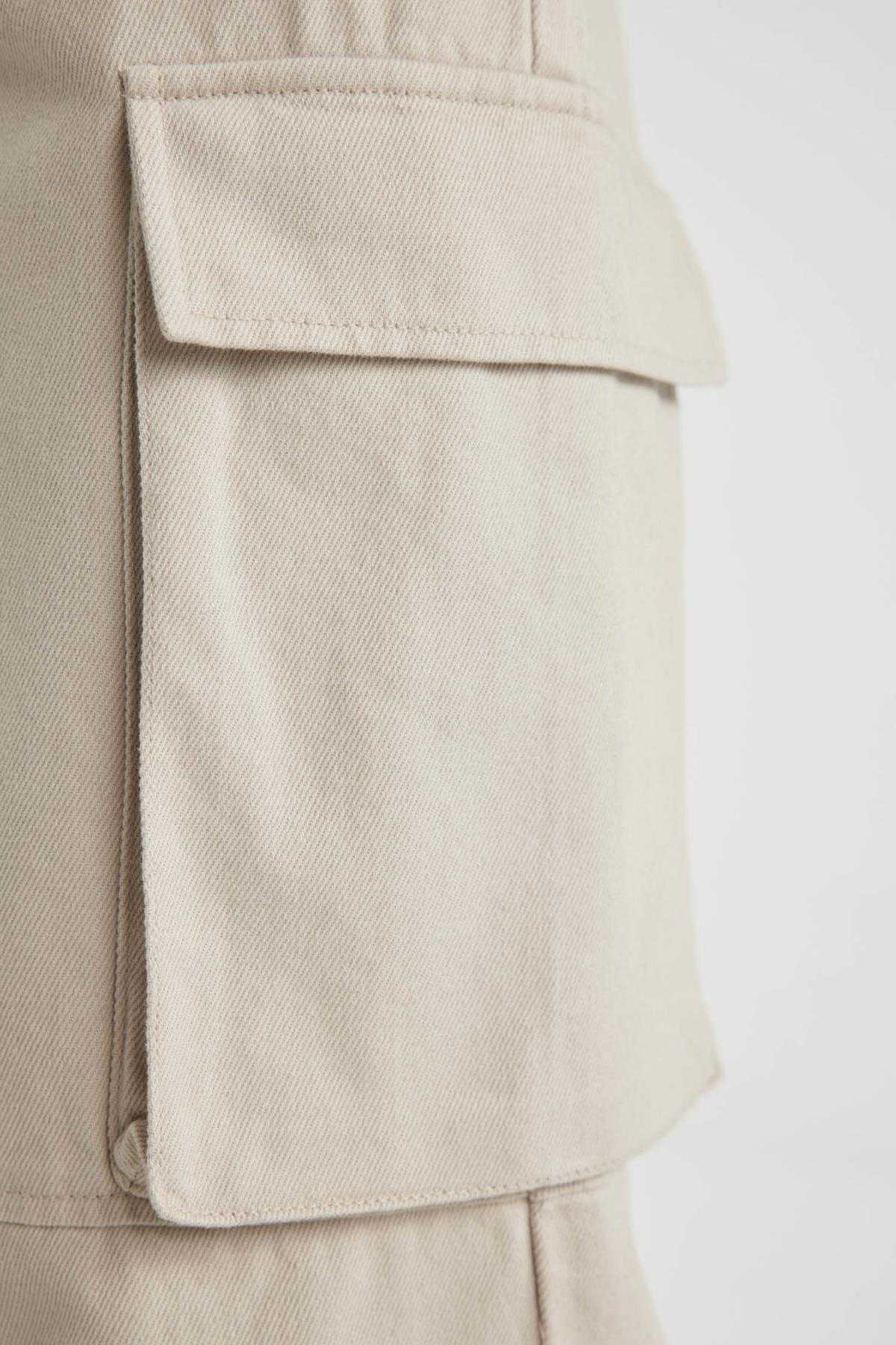 شلوار جوان گاباردین کارگو فیت