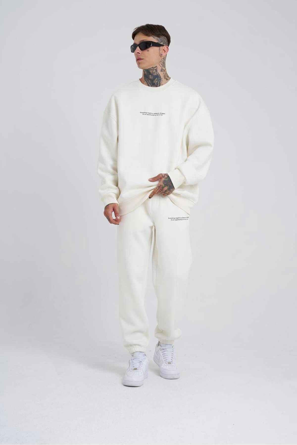 مردانه شلوار گرمکن خاکستری چاپ شده خود را دنبال کنید