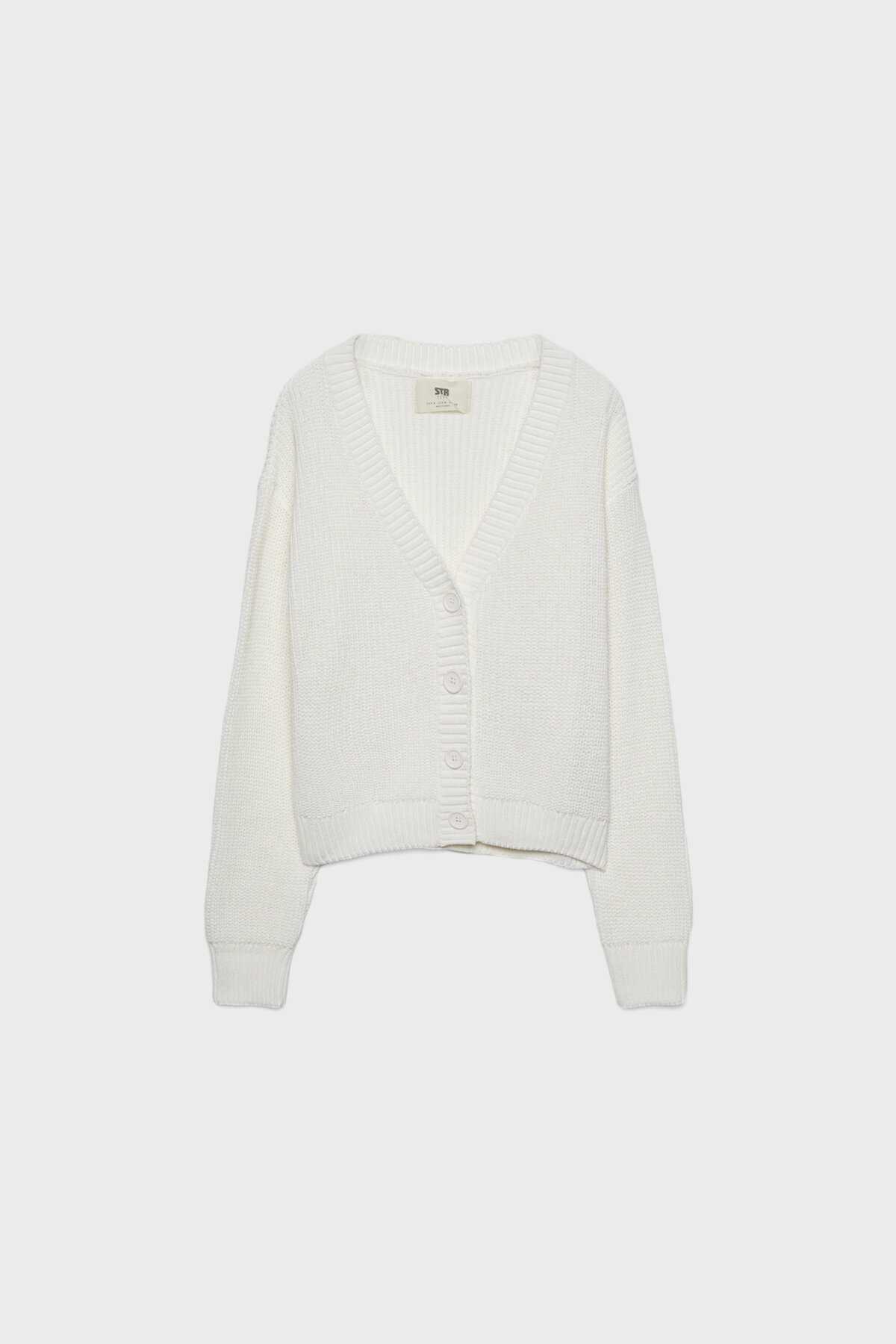 ژاکت بافتنی دکمه دار