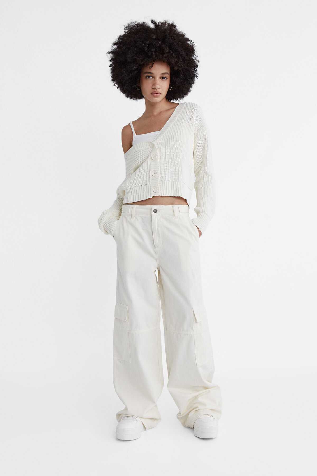 ژاکت بافتنی دکمه دار