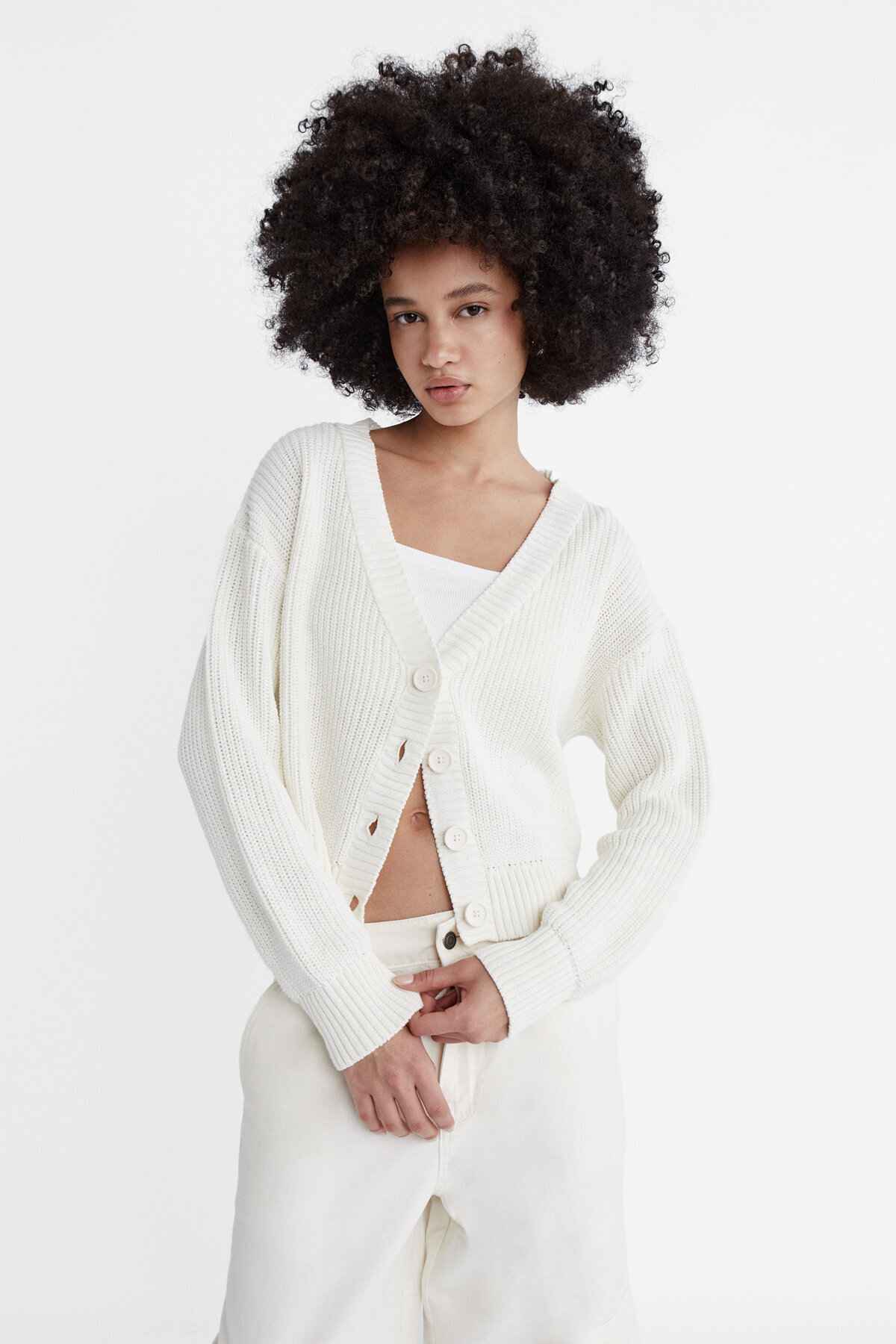 ژاکت بافتنی دکمه دار