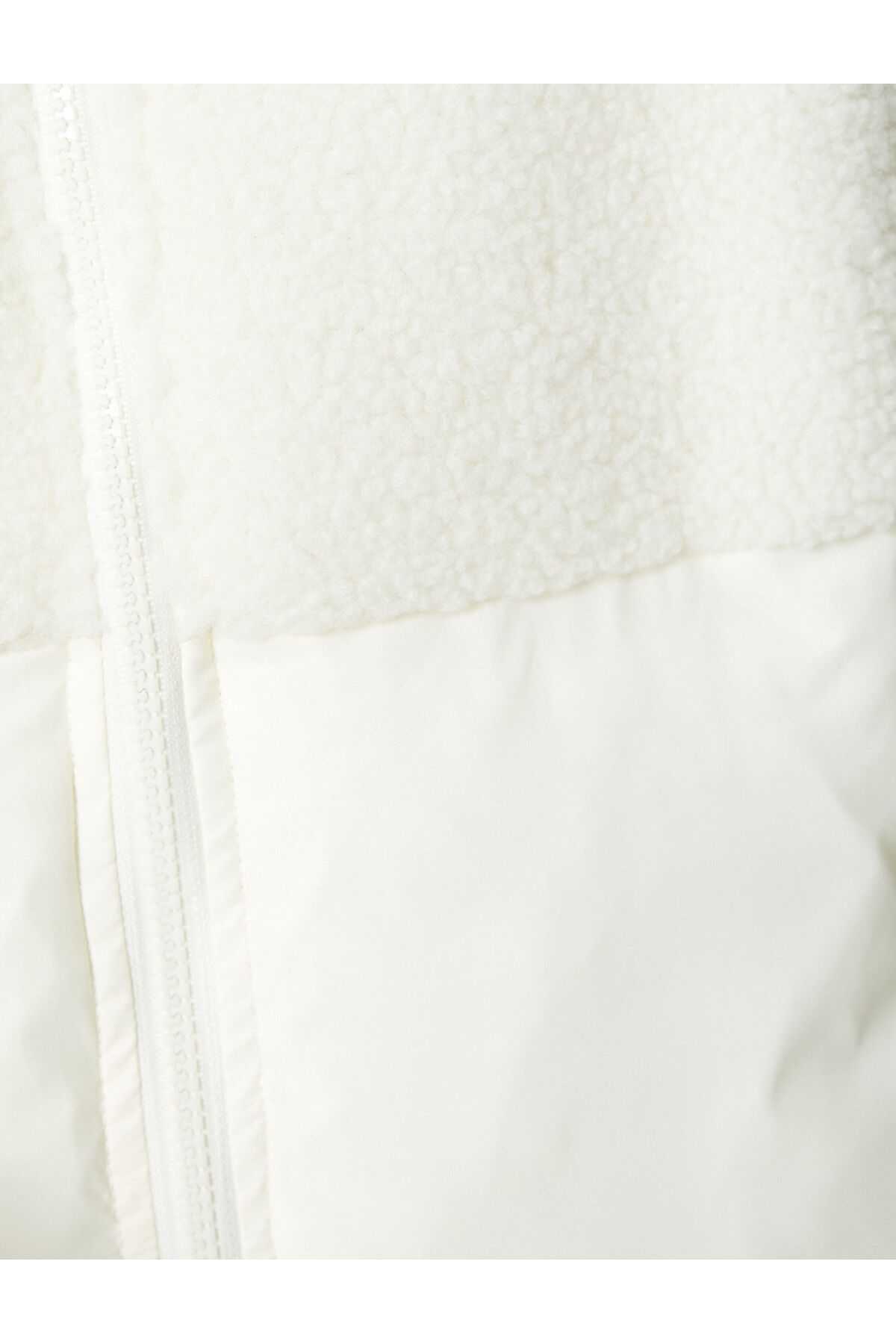 جیب زیپ دار با یقه مخمل دار پایه ژاکت پفی