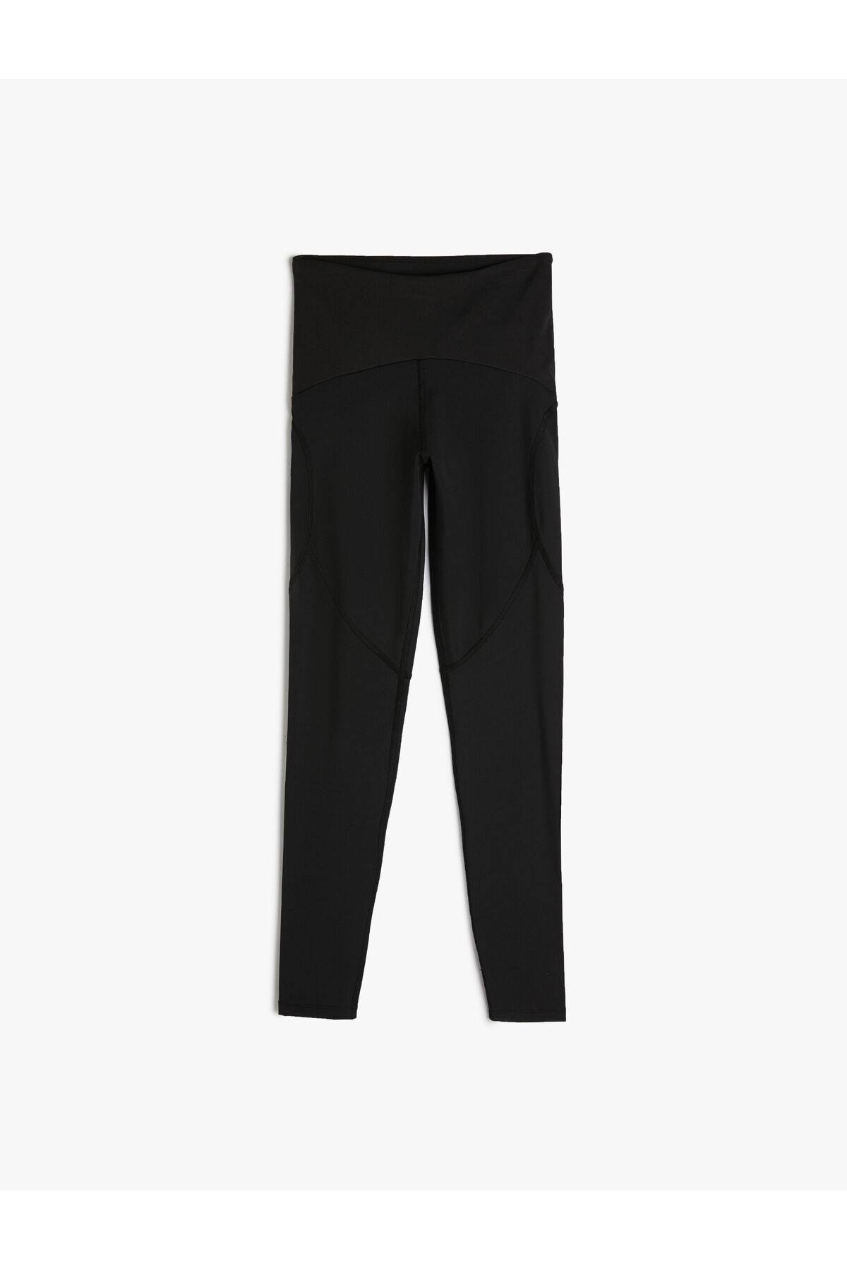 شلوار ساق بلند اسپرت باریک با جزئیات دوخت