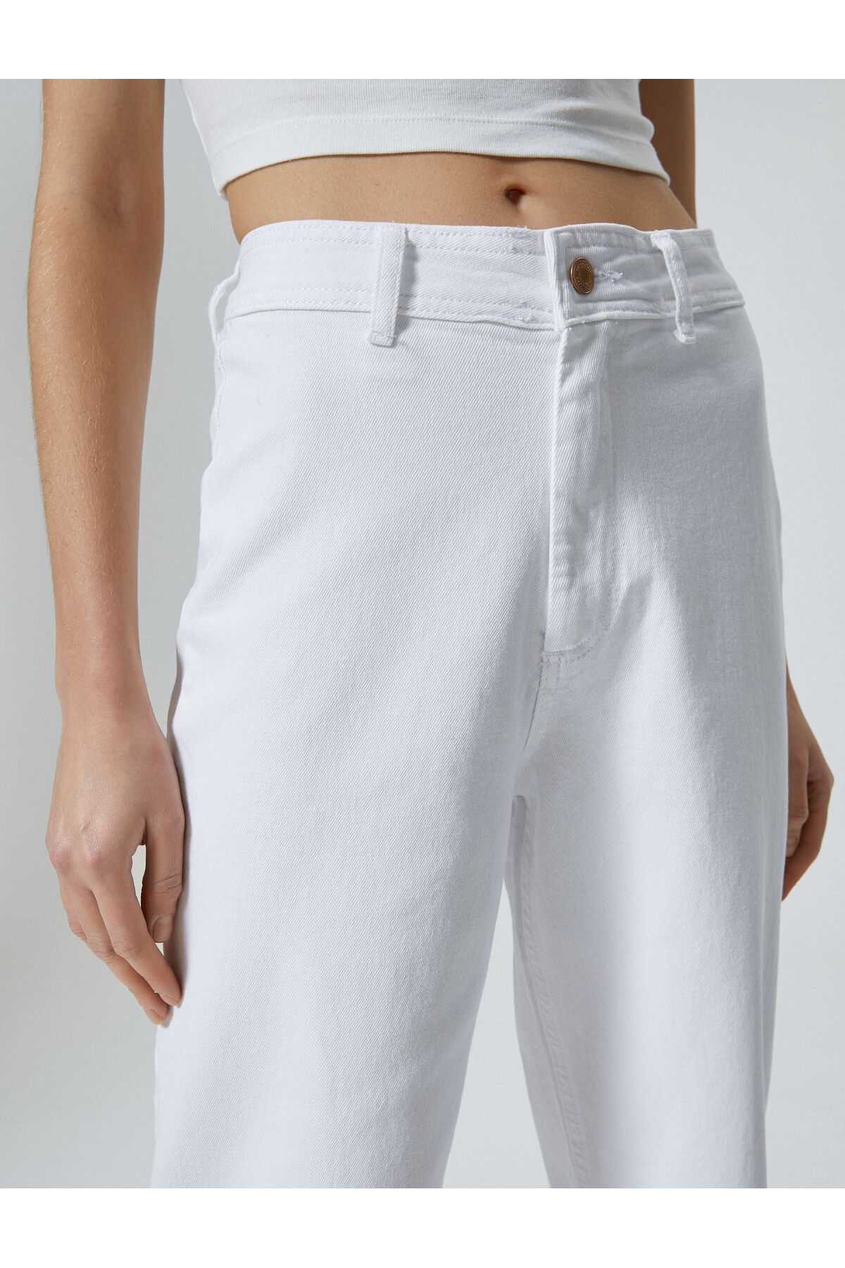 شلوار جین پهن بریده کمر بلند - جین ساندرا