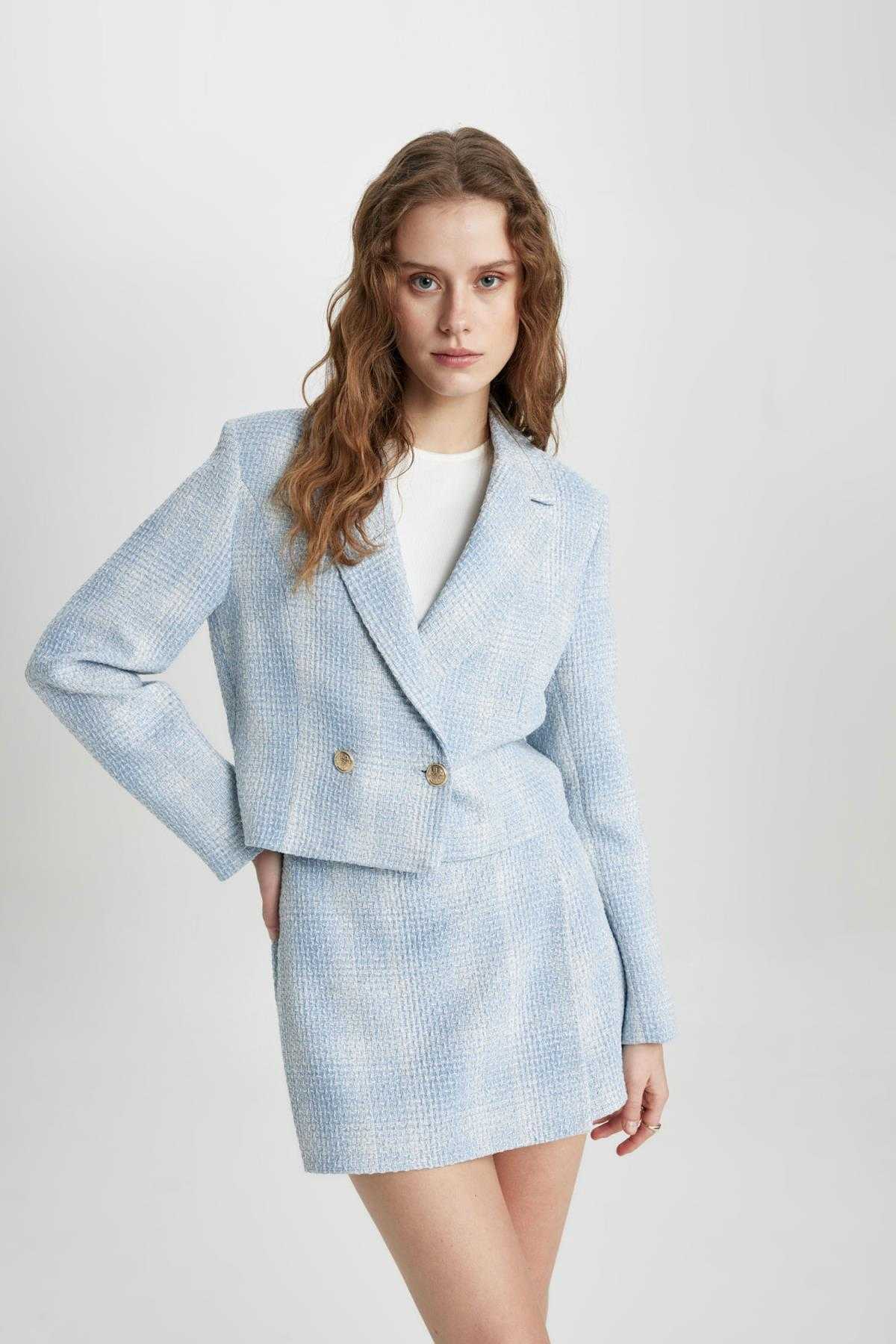 ژاکت ژاکت کراپ ژاکت تیغه بلیزر