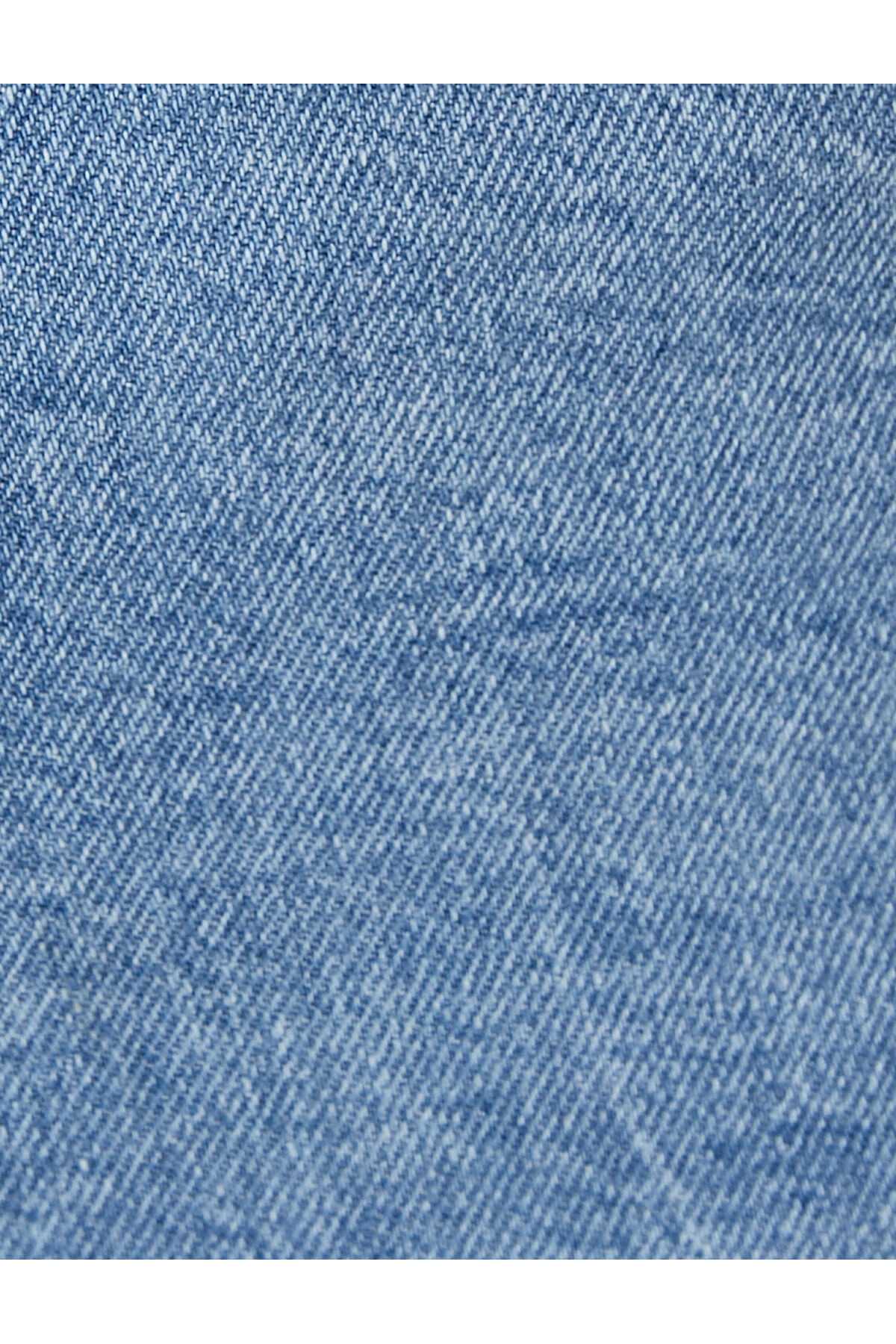 Flare Leg Jeans Slit مفصل باریک و استاندارد کمر - شلوار جین باریک ویکتوریا