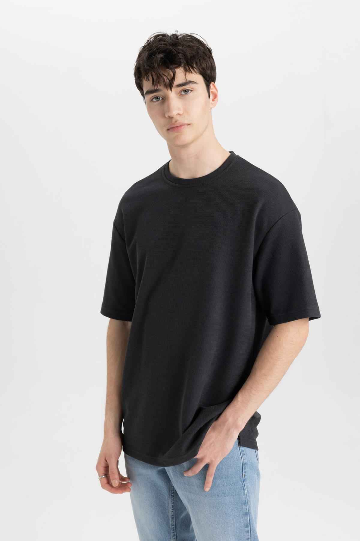 تیشرت پارچه ای آستین کوتاه آستین کوتاه Comfort Fit Crew B4444ax24sp