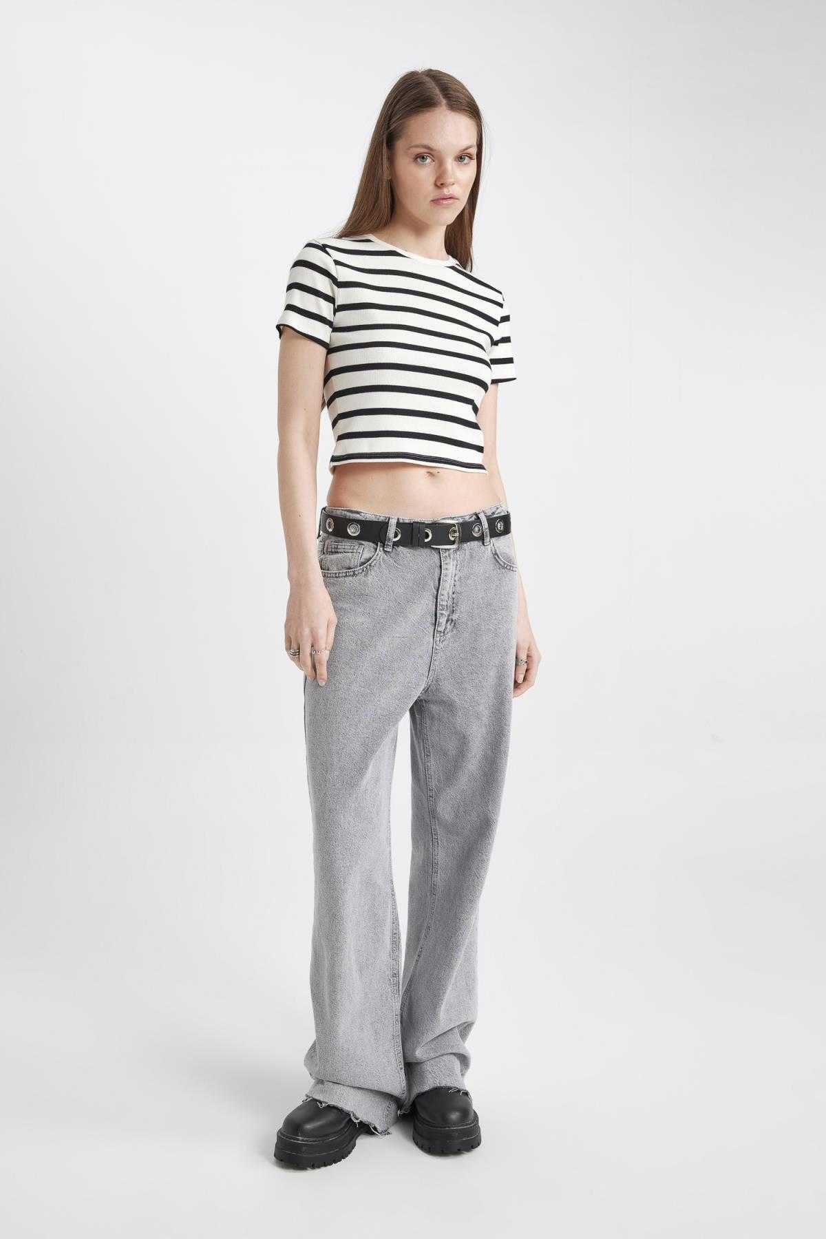 تیشرت آستین کوتاه راه راه باحال