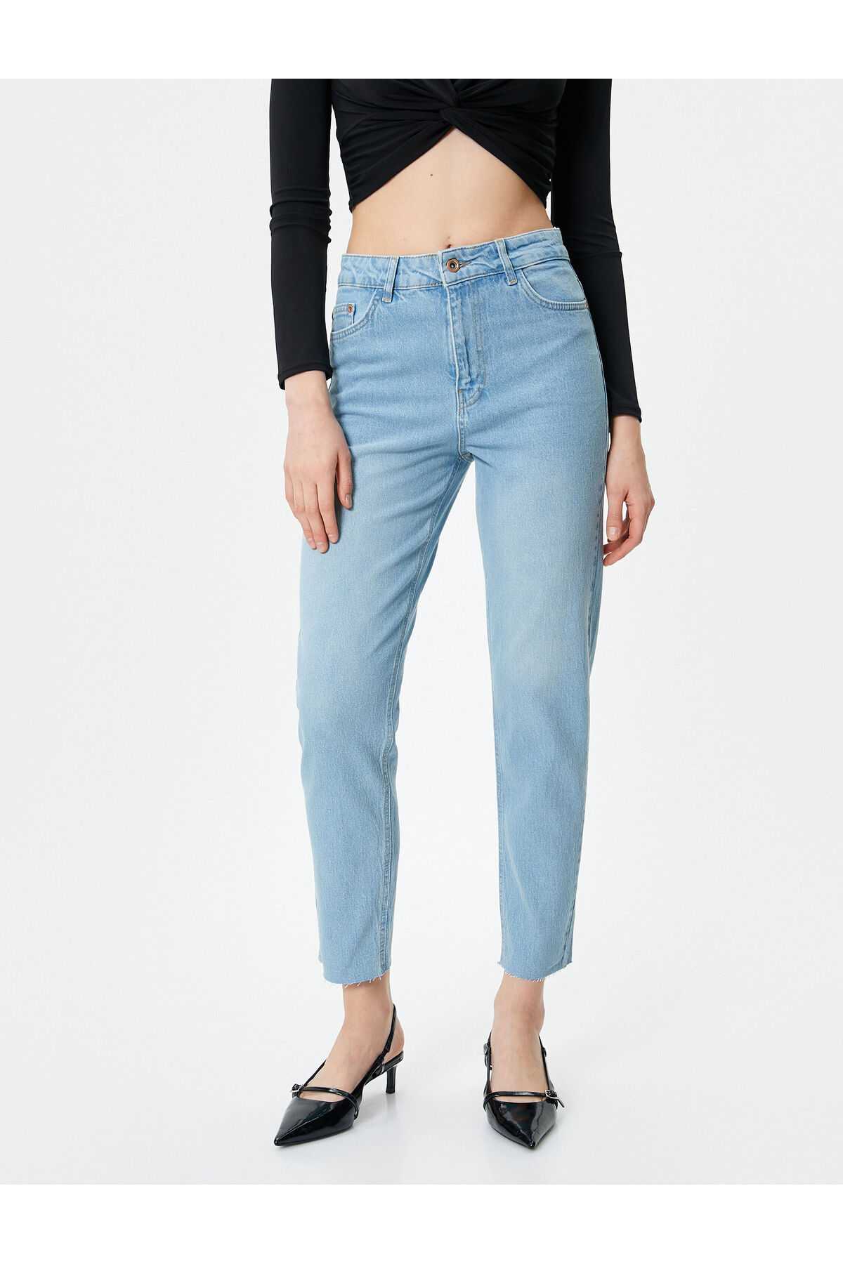 Mom Fit Jeans Relaxed Cut Light Slim Leg - Mom Jean