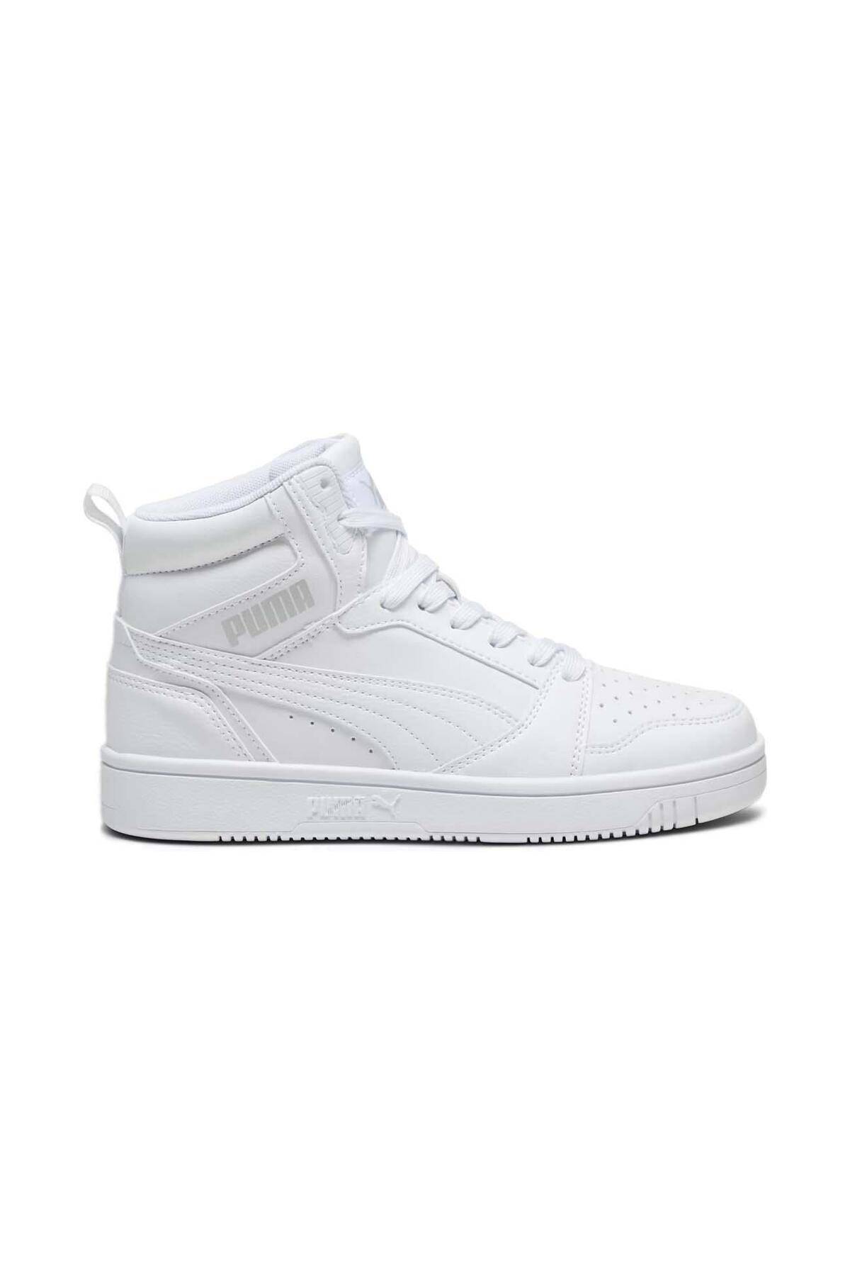 393831 Rebound V6 Mid Jr Sports Shoes White